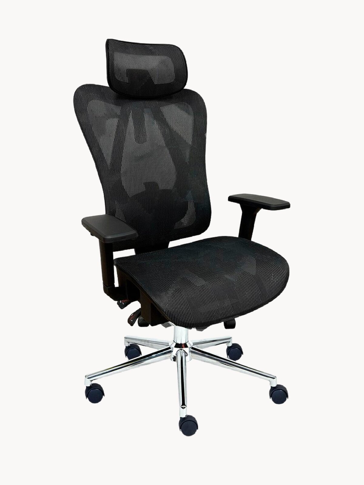 Компьютерное кресло myroo Office Agenda W2028-BB, black, Сетка, каркас из пластика, для офиса, с подголовником/с газлифтом