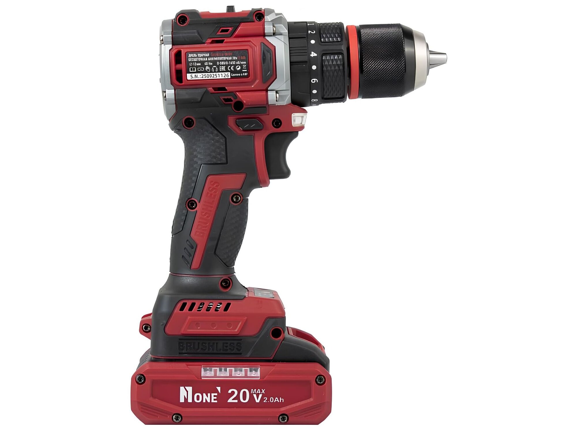 Ударная дрель-шуруповерт Number One CDI20/2.6-IN-BR (20 В, 2 А·ч, 2 АКБ) — фото 1