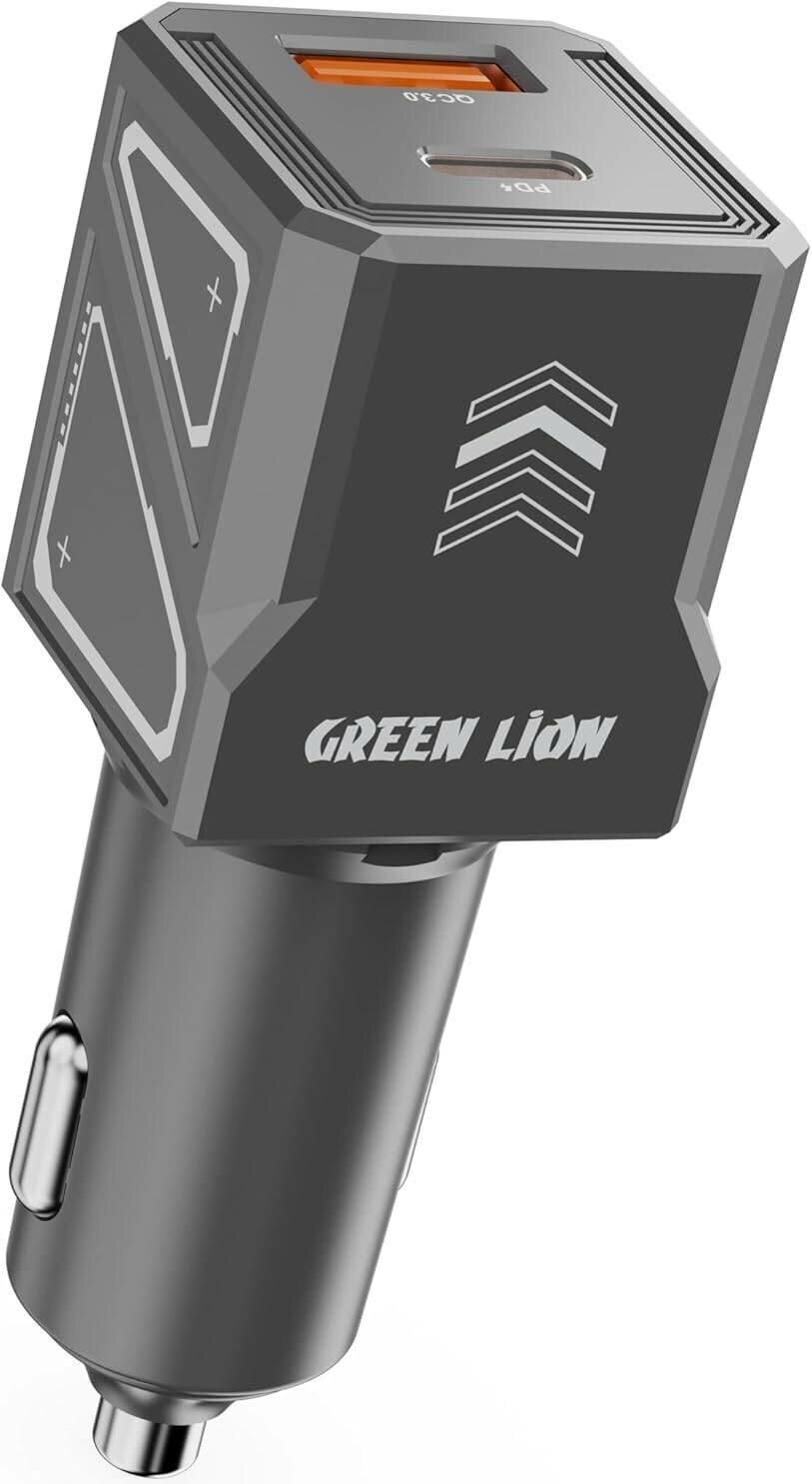 Автомобильное зарядное устройство Green Lion Dual Volt 60 Вт PD QC USB-C USB-A для быстрой зарядки