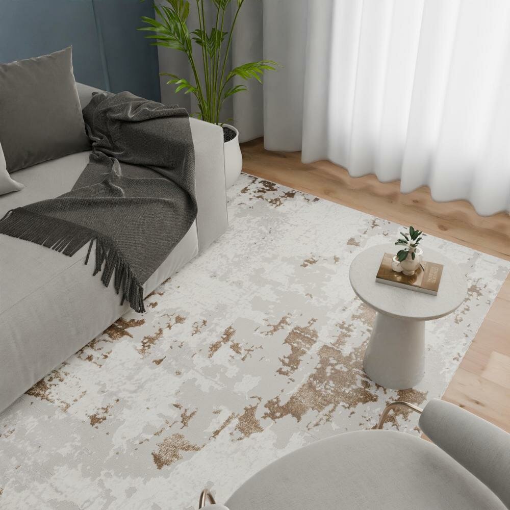 Ковер Merinos Палермо 100х200 см полипропилен F285 цвет серый