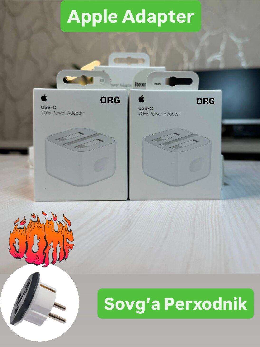 Оригинальный Зарядное устройство для и айпад айфон USB-C Power Адаптер 20Вт, для iPhone X/11/12/13/14/15/16/17 про мах