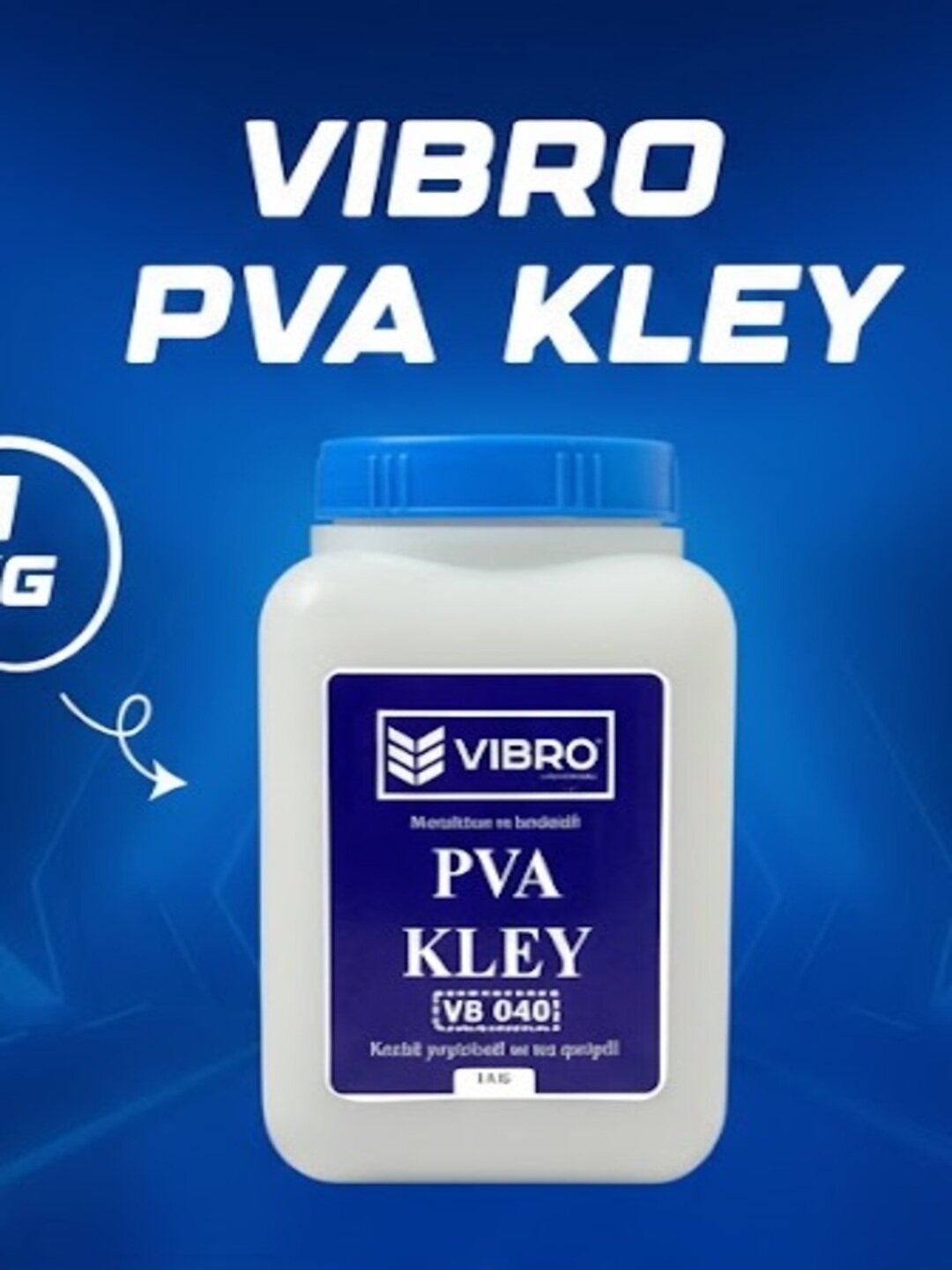 Vibro ПВА клей Клей ПВА универсальный строительный и бытовой на водной основе для склеивания и отделочных работ