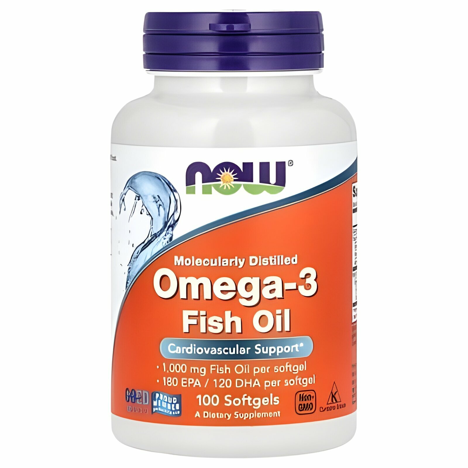 Omega-3 1000 NOW N100 — поддерживают работу сердца, мозга, суставов и зрения.