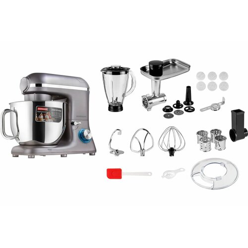 Кухонный комбайн Normann AFP-965 Global 2000 Вт серебристый 18396₽