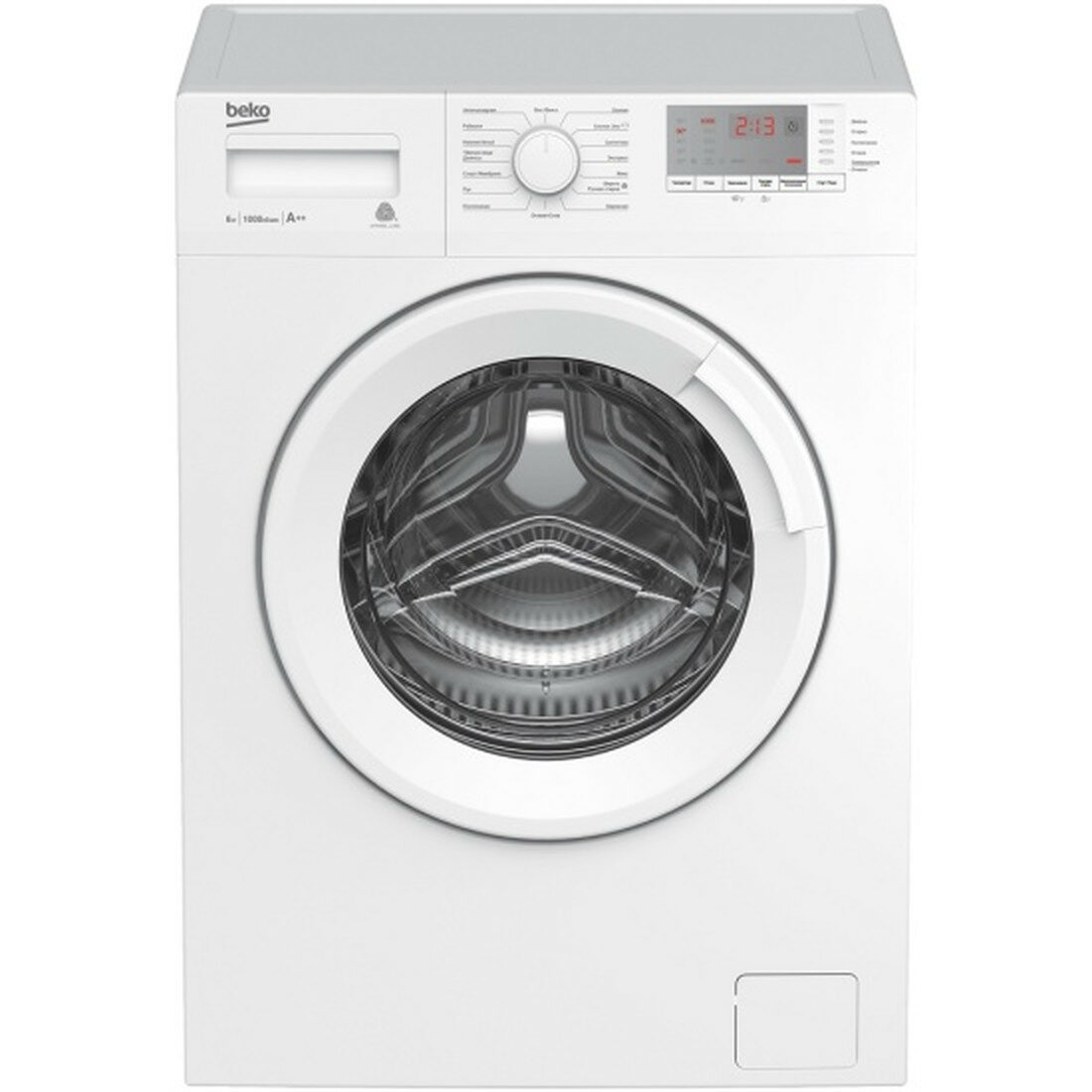 Стиральная машина Beko WRE6512BWW, A++, 6 кг, 1000 об/мин, фронтальная загрузка, белая