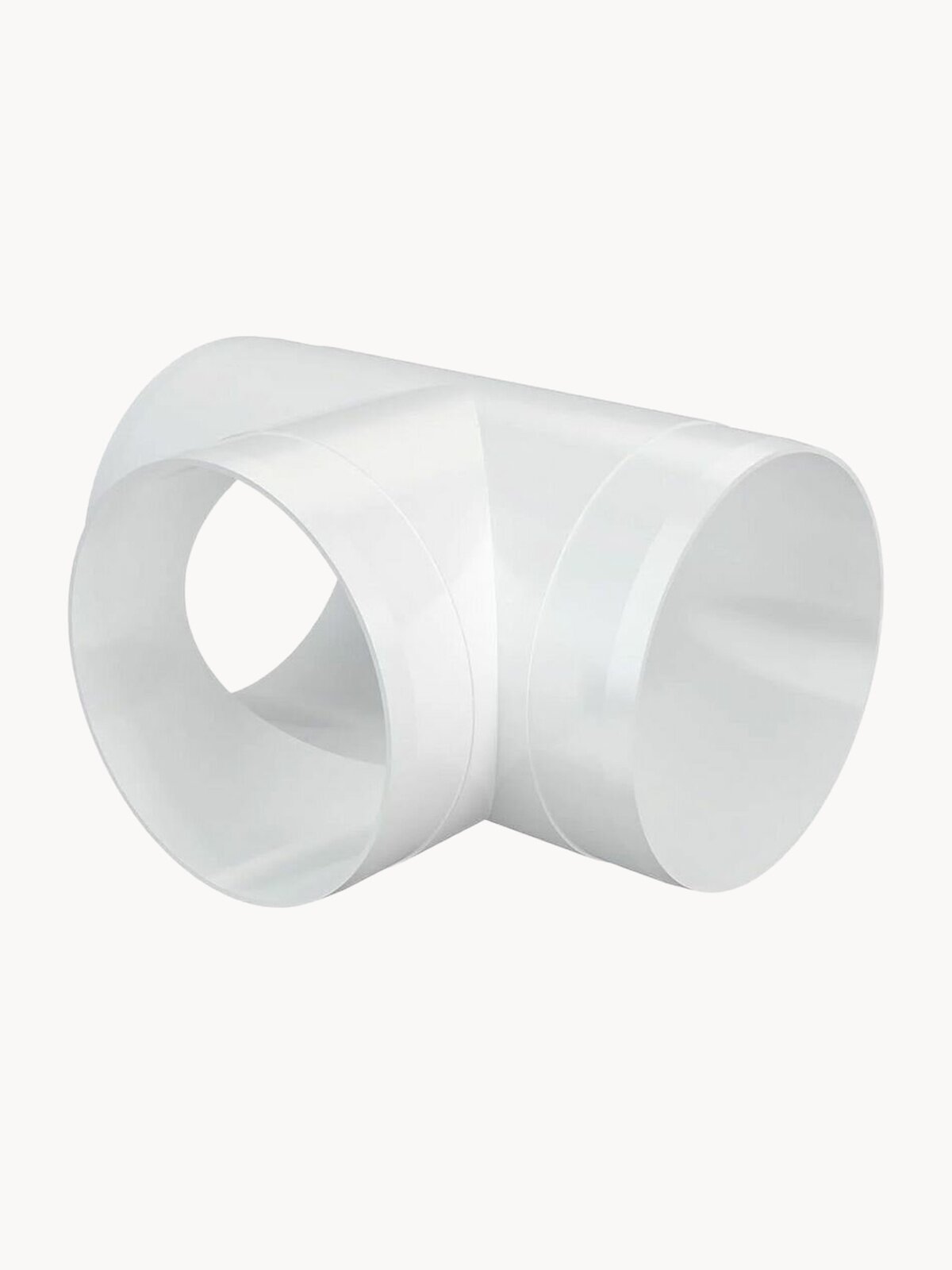 Тройник вентиляционный Era 12,5ТП, D 125 мм, пластик, для круглых воздуховодов