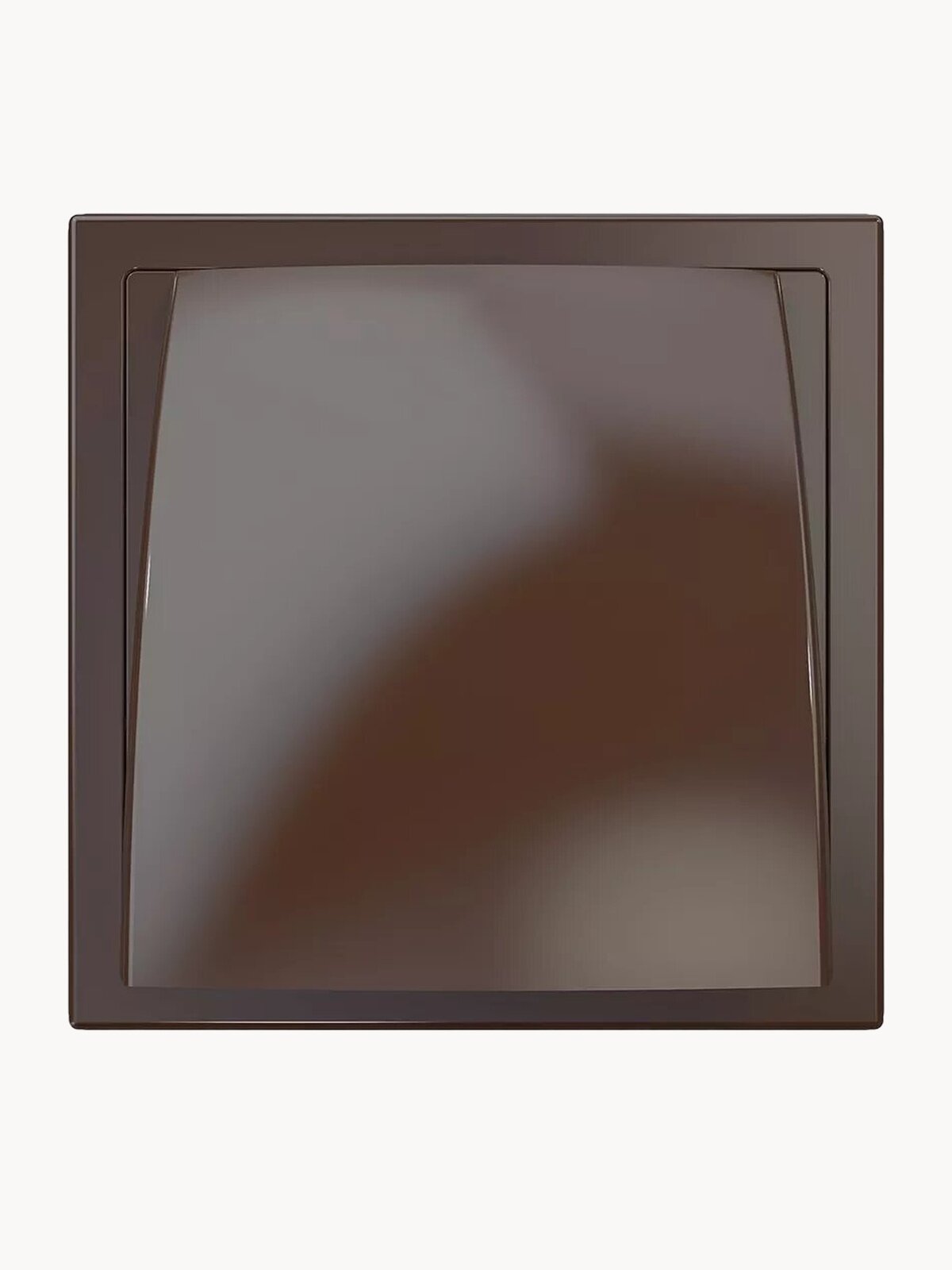 Выход стенной ERA 1515К12,5ФВ, 150x150 мм, 125 мм, обр. клапан, коричневый, с фланцем