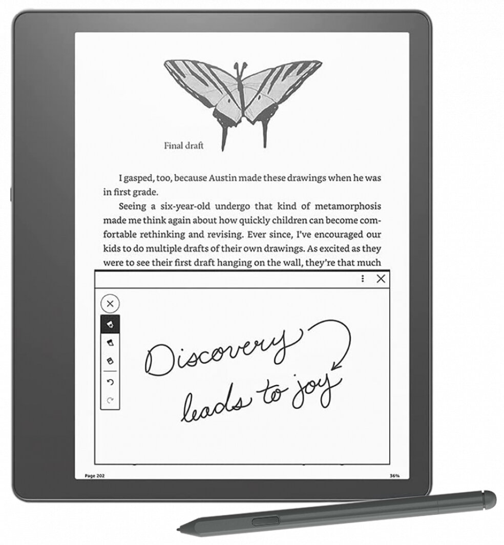 Электронная книга Amazon Kindle Scribe 2024, 16Gb, Tungsten with Premium Pen