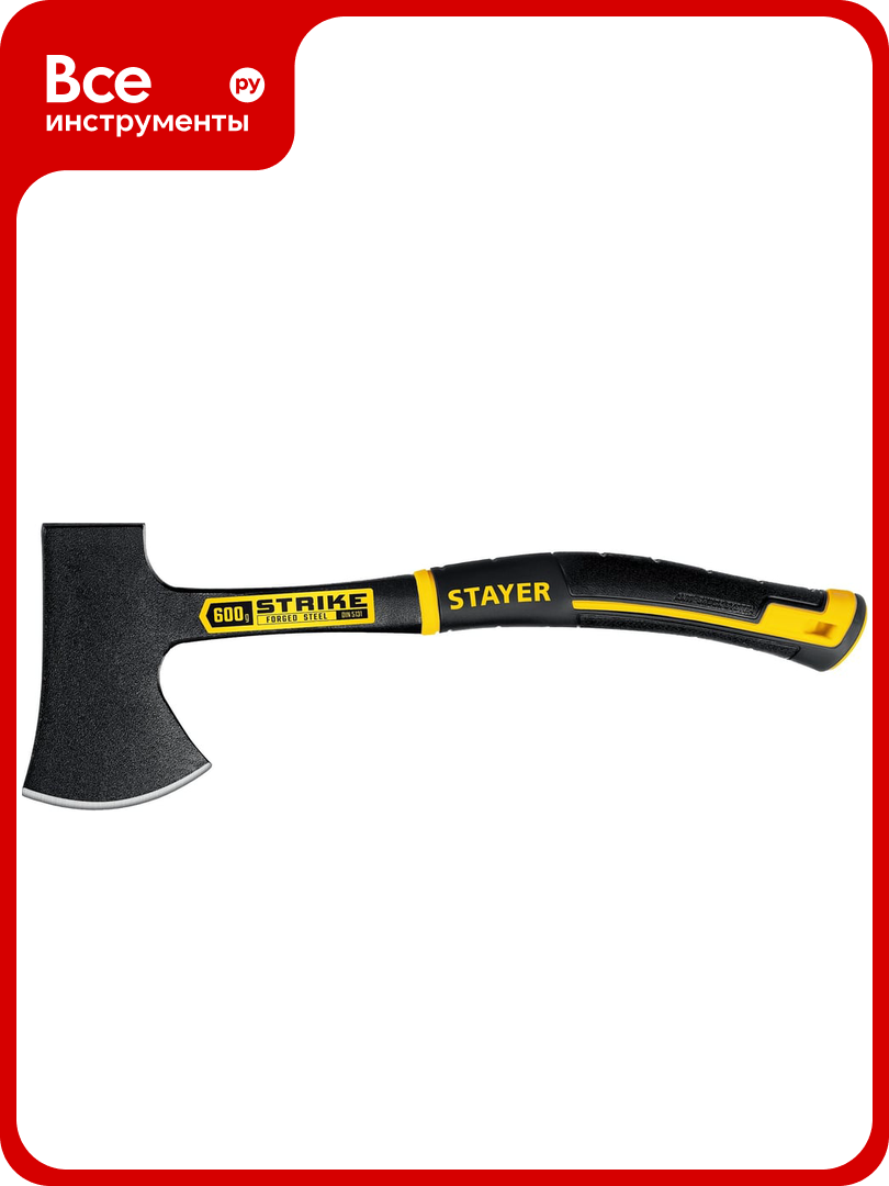 Топор цельнометаллический STAYER Professional Strike 600/850 г 330 мм 2065-06_z01
