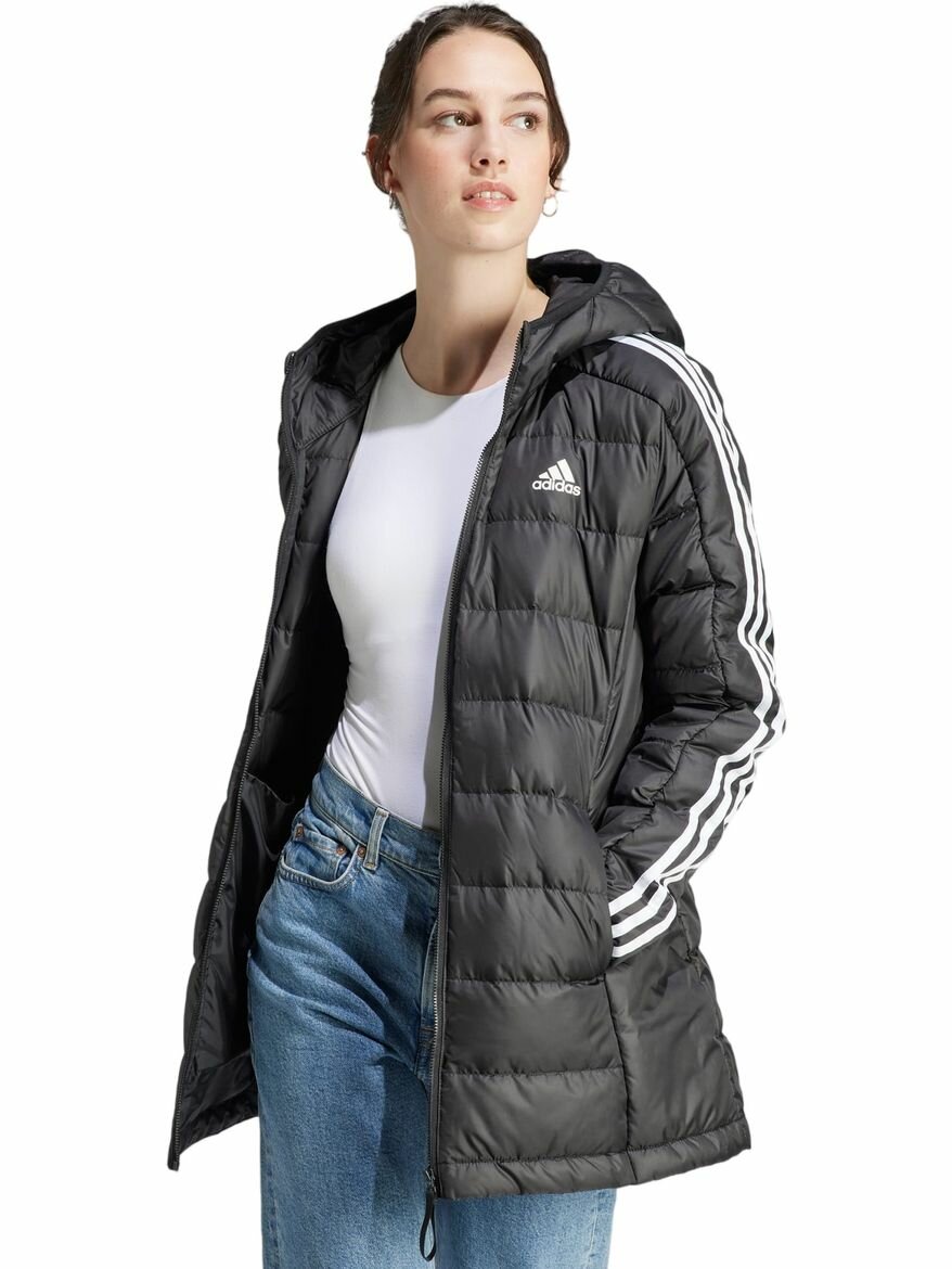 Куртка Essentials 3-Stripes Light Down Hooded Parka