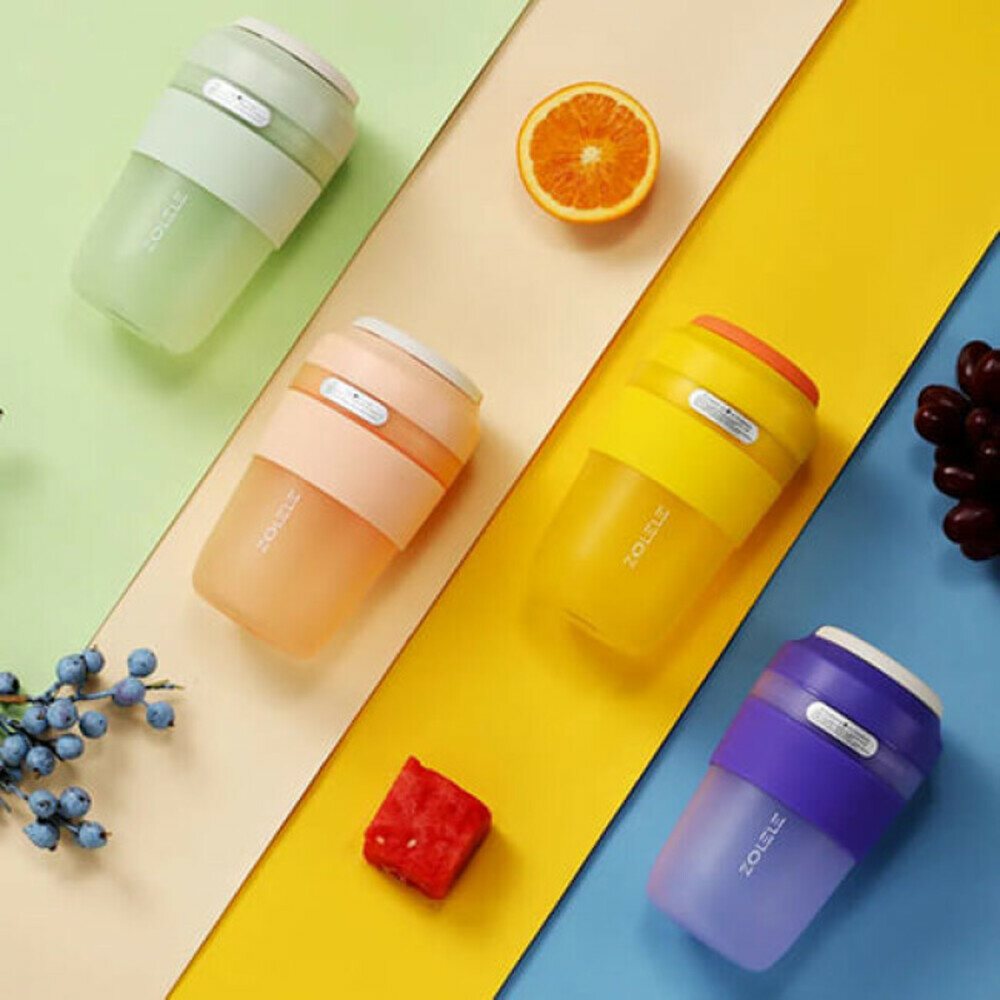 Изображение Портативный электрический шейкер Xiaomi Zolele Portable Electric Juicer Cup (Zi102) Global (Yellow)