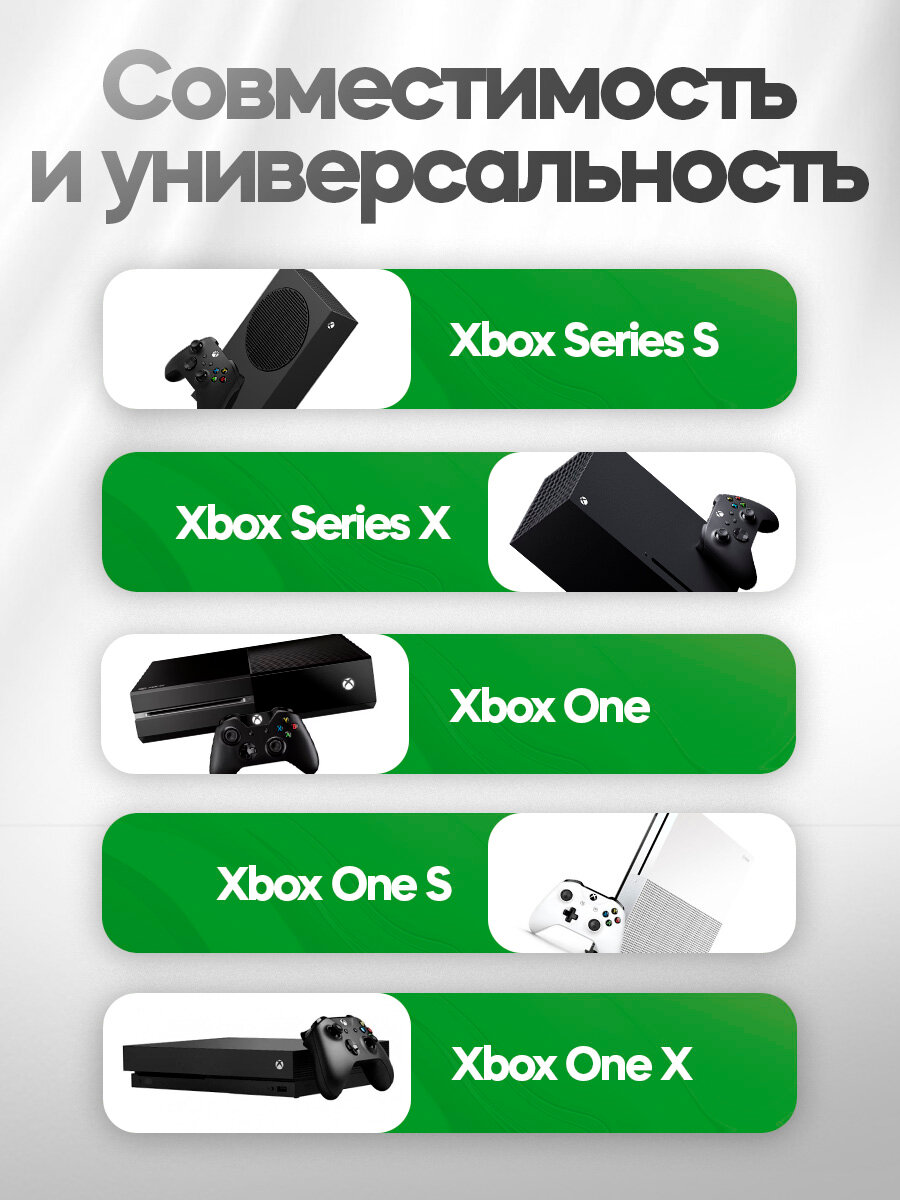 Аккумулятор с кабелем зарядки USB Type-C для геймпада Xbox Series S/Series X/One для Microsoft, черный — фото 1