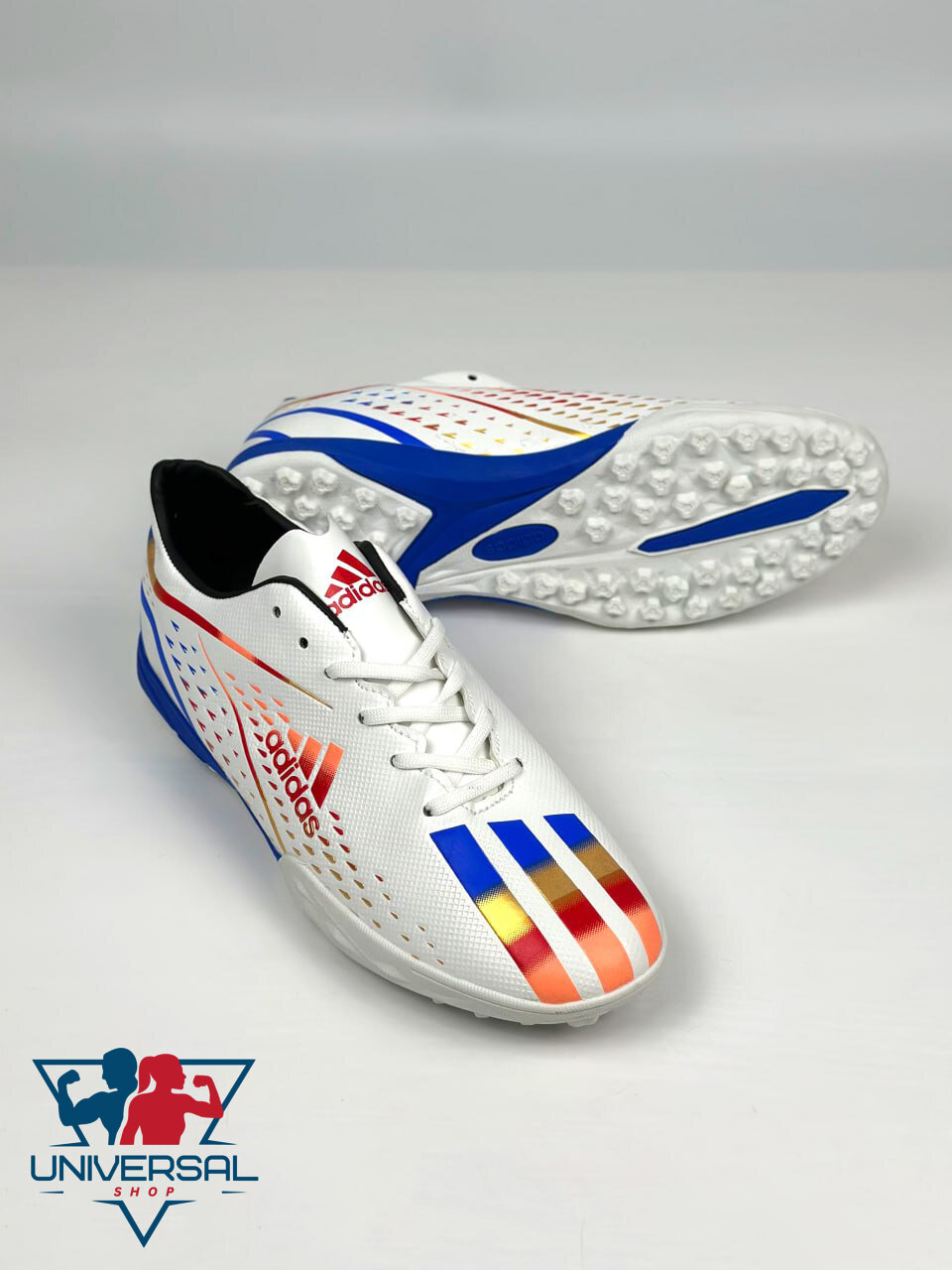 Бутсы adidas, размер 40, белый