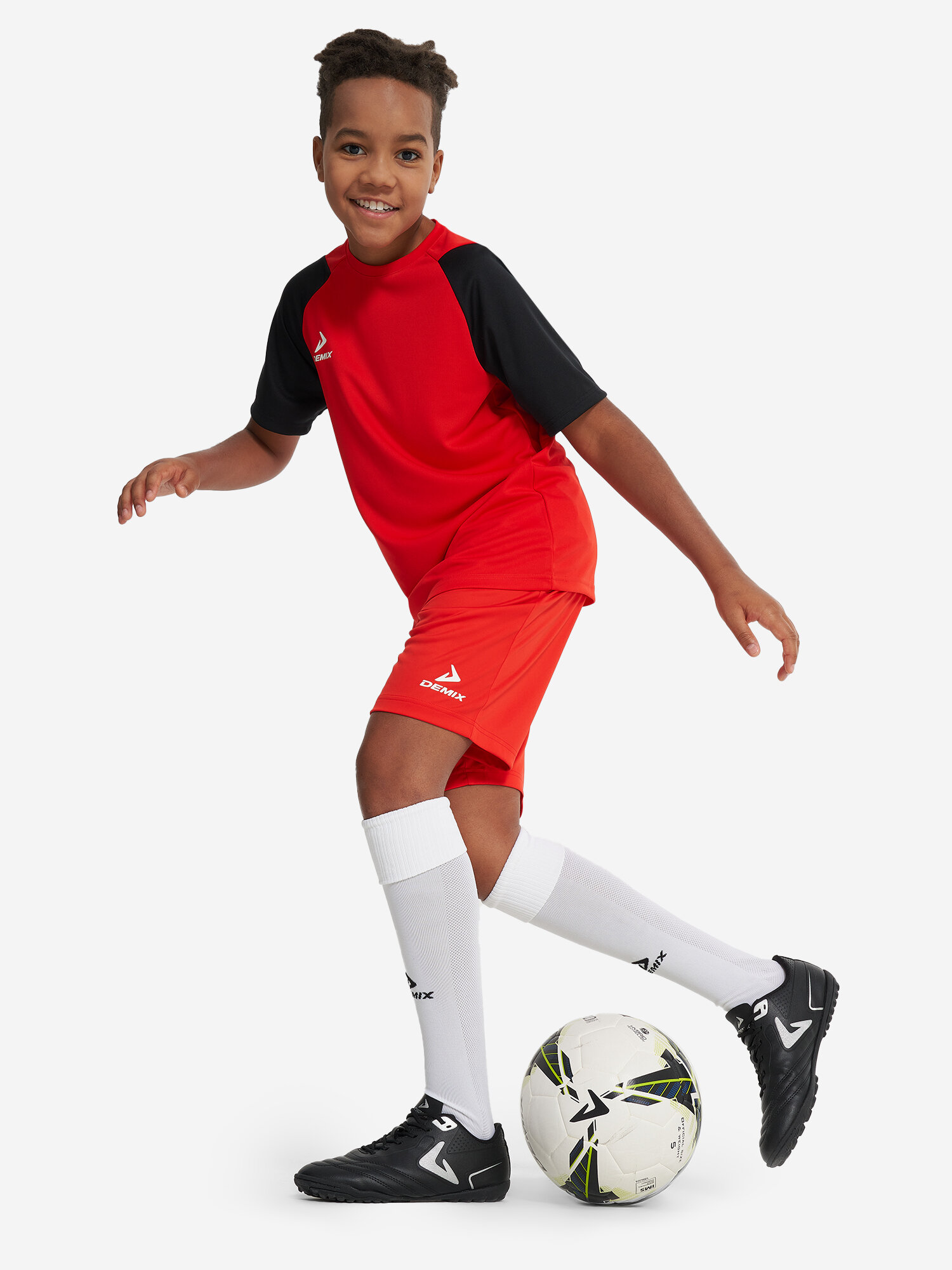 Шорты спортивные Demix, размер 158-164, красный — фото 1