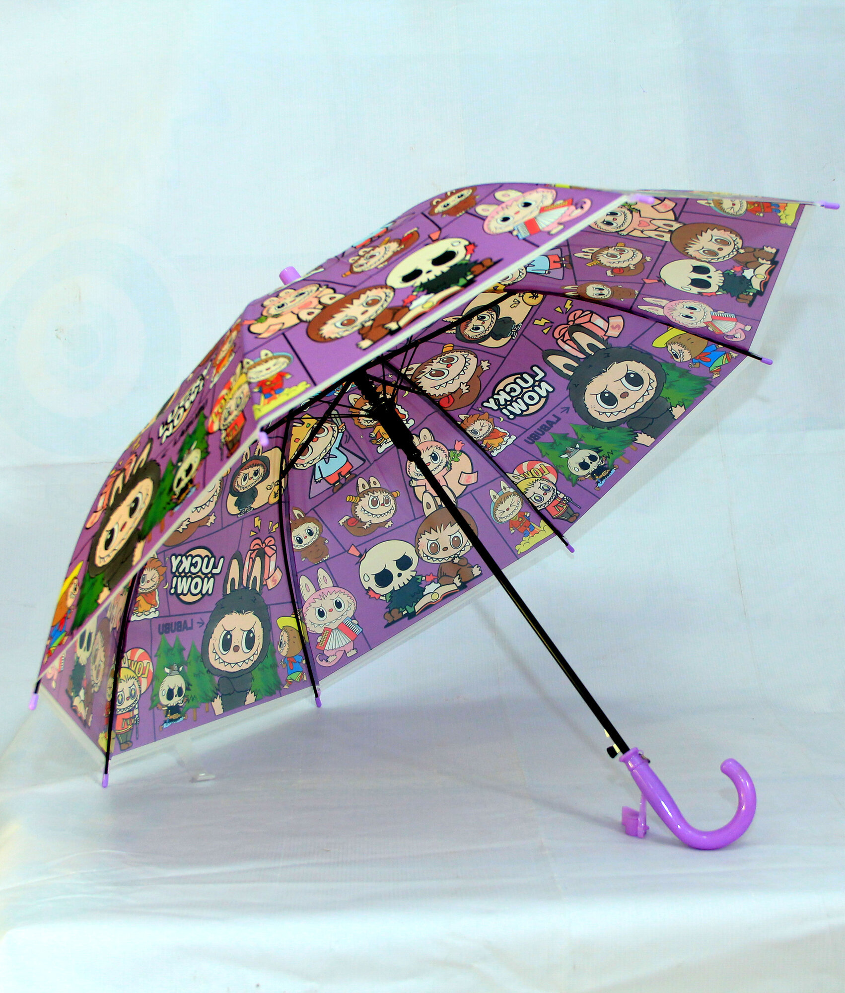 Зонт-трость , фиолетовый — фото 1