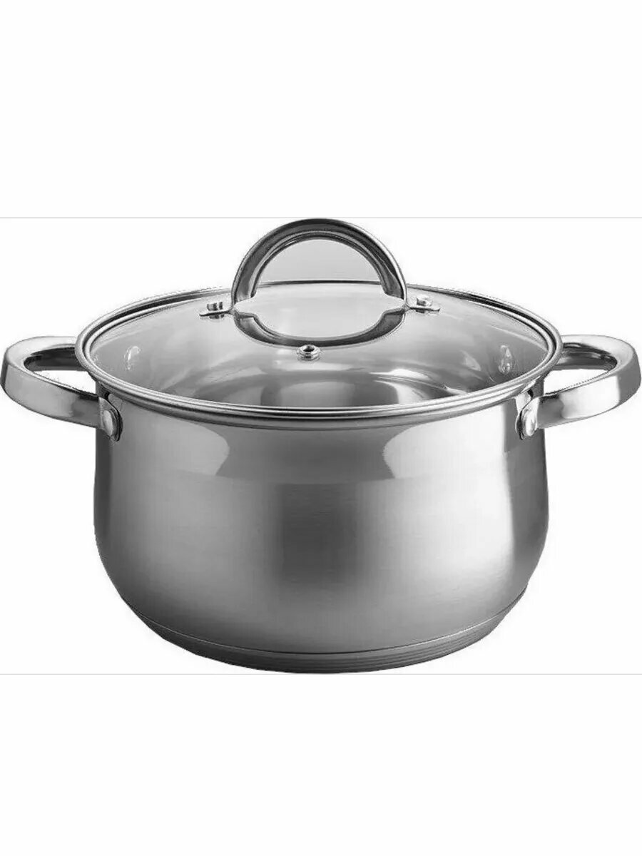 Кастрюля стальная BE-147/2 6,5л + крышка — фото 1