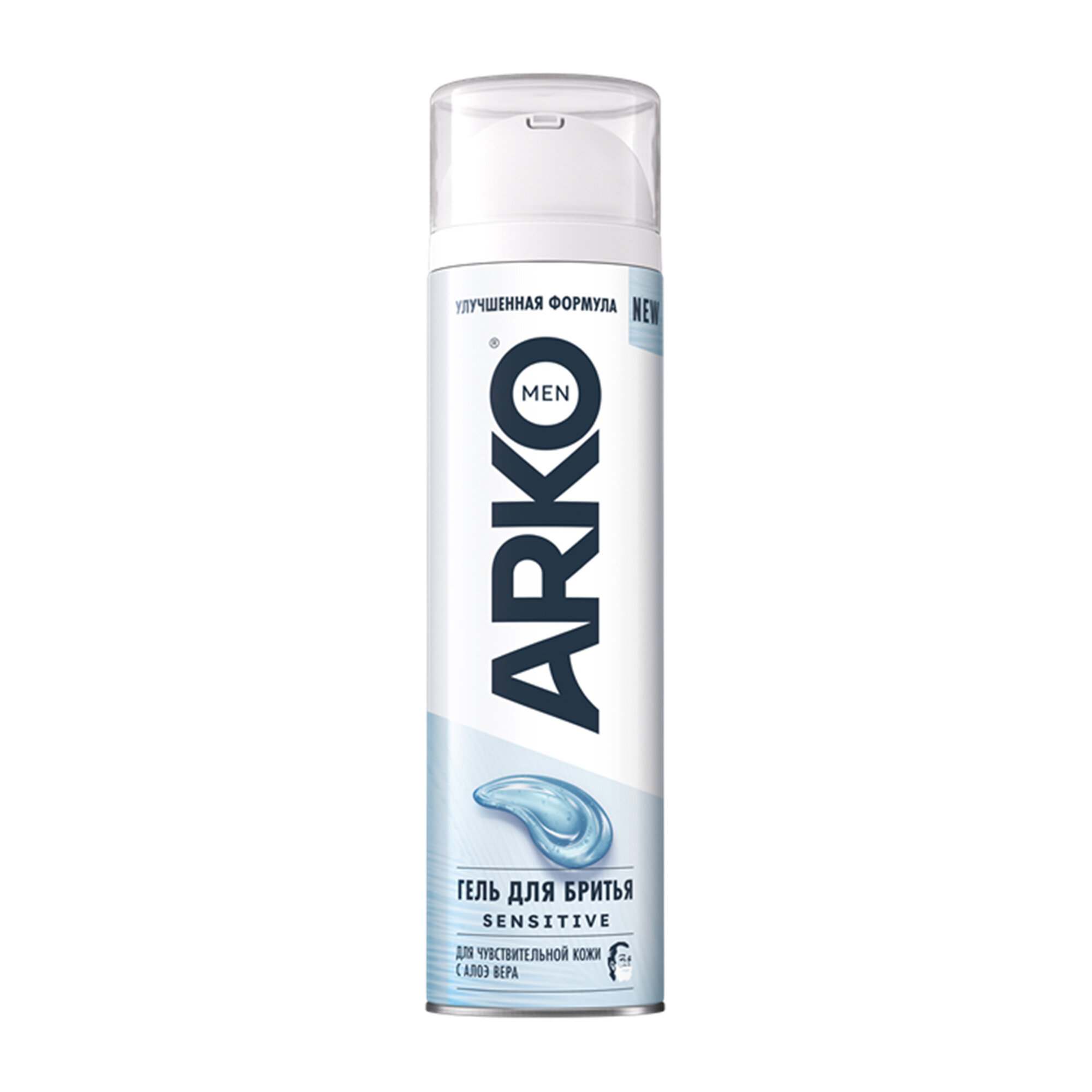 Гель для бритья Arko "Sensitive Extra", лаймовый аромат, гипоаллергенный, 200 мл — фото 1