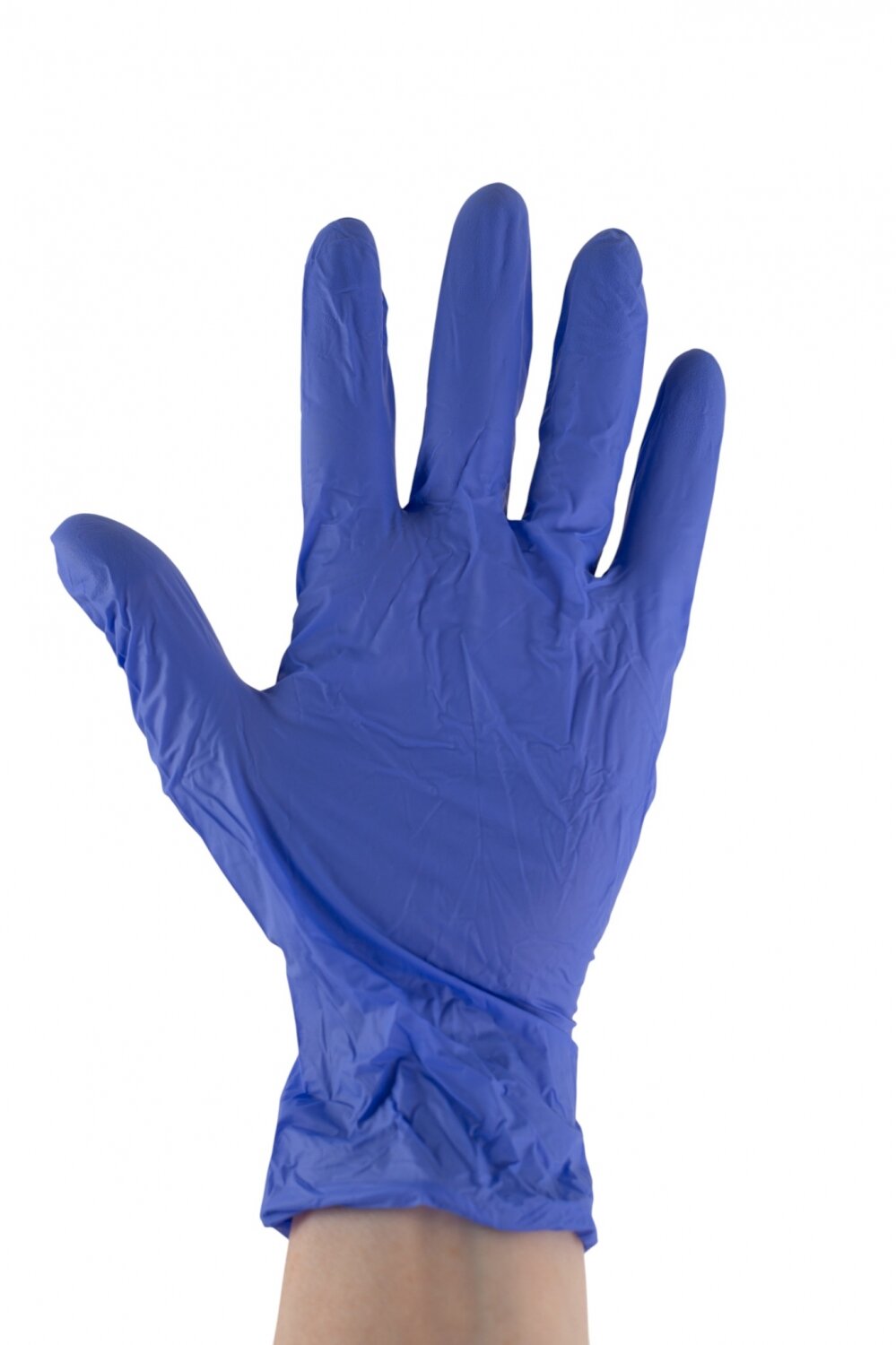 Одноразовые перчатки ATTRIBUTE "NITRILE GUARD" нитриловые, S/M, 10 штук, синие — фото 1