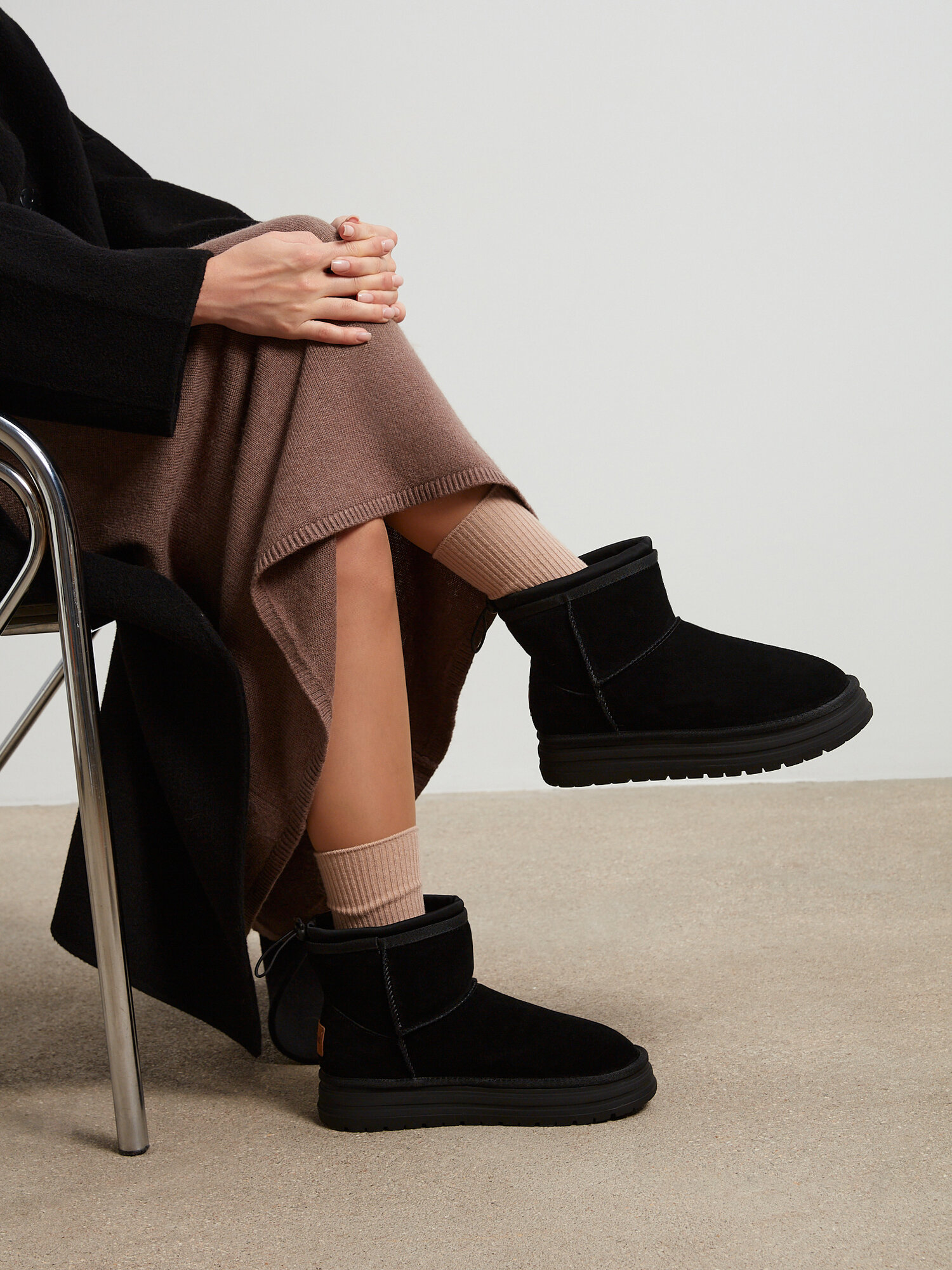 Угги Thomas Munz Осень-зима 2025, размер 36, черный — фото 1