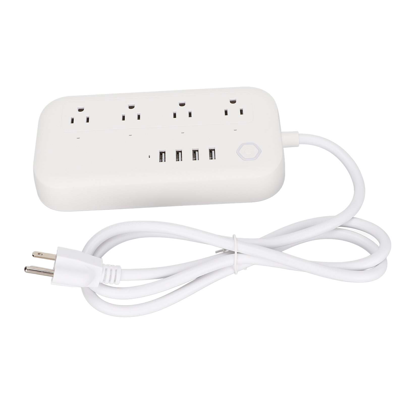 Умный удлинитель 4 розетки переменного тока 4 порта USB быстрая зарядка таймер включения и выключения ABS-безопасность интеллектуальный сетевой фильтр вилка стандарта США от 100 до 240 В.