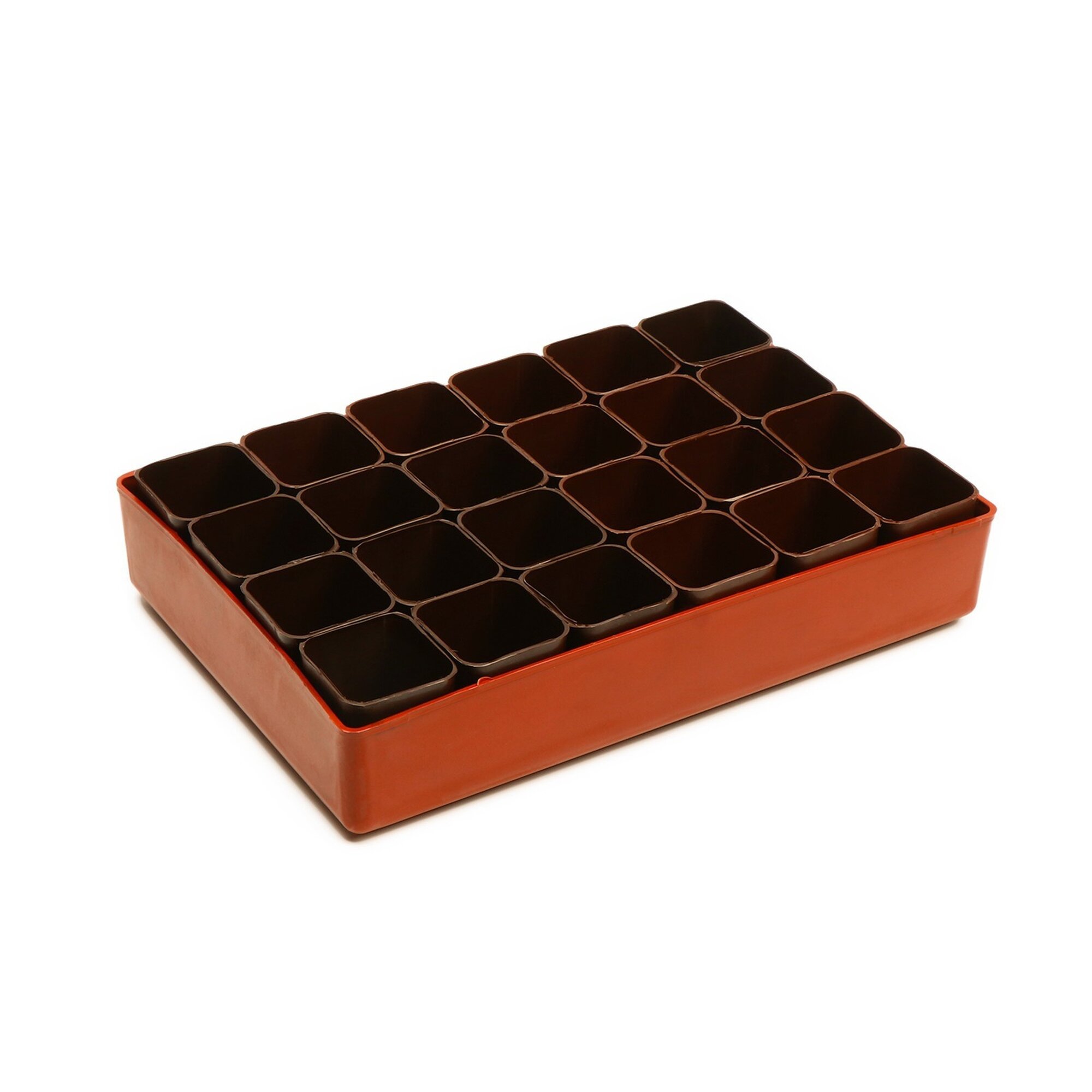 Набор для рассады: стаканы по 70 мл (24 шт.) поддон 295 × 20 см микс