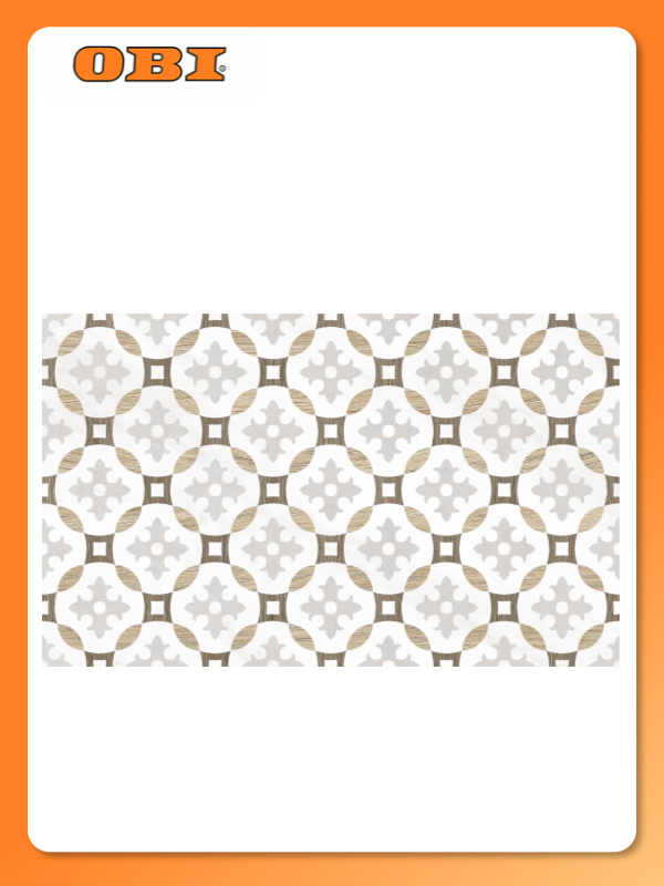 Декор Unitile Life 25x40 см бежевый морозостойкий эффект мрамора