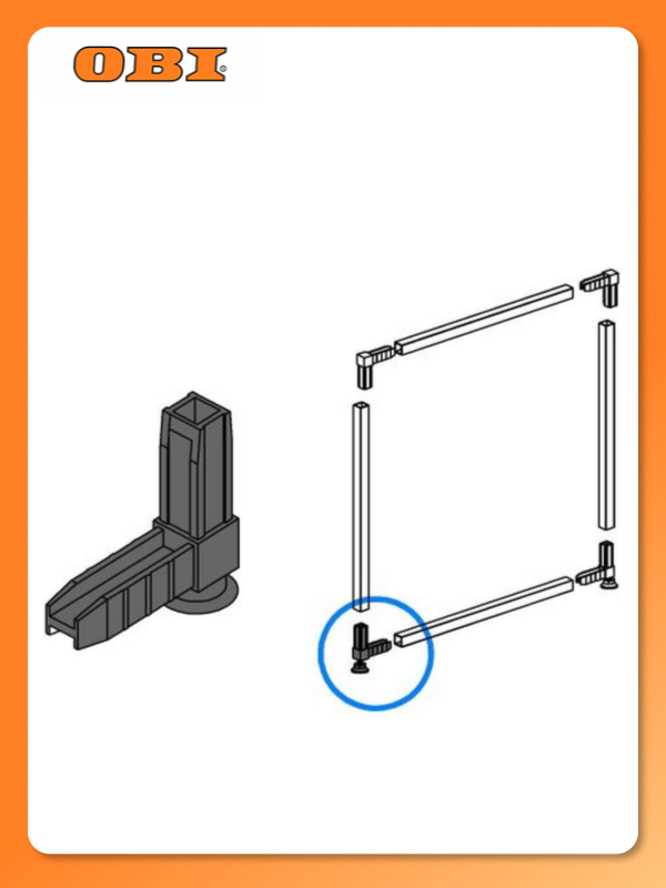 Коннектор найди  с регулируемой опорой  белый  6 8 см x 7 2 см