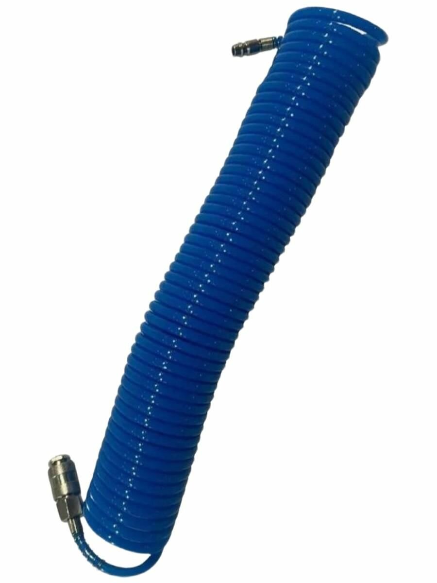 Шланг спиральный для компрессора 15м "энергопром" 8 бар воздушный для пневмоинструмента рапид