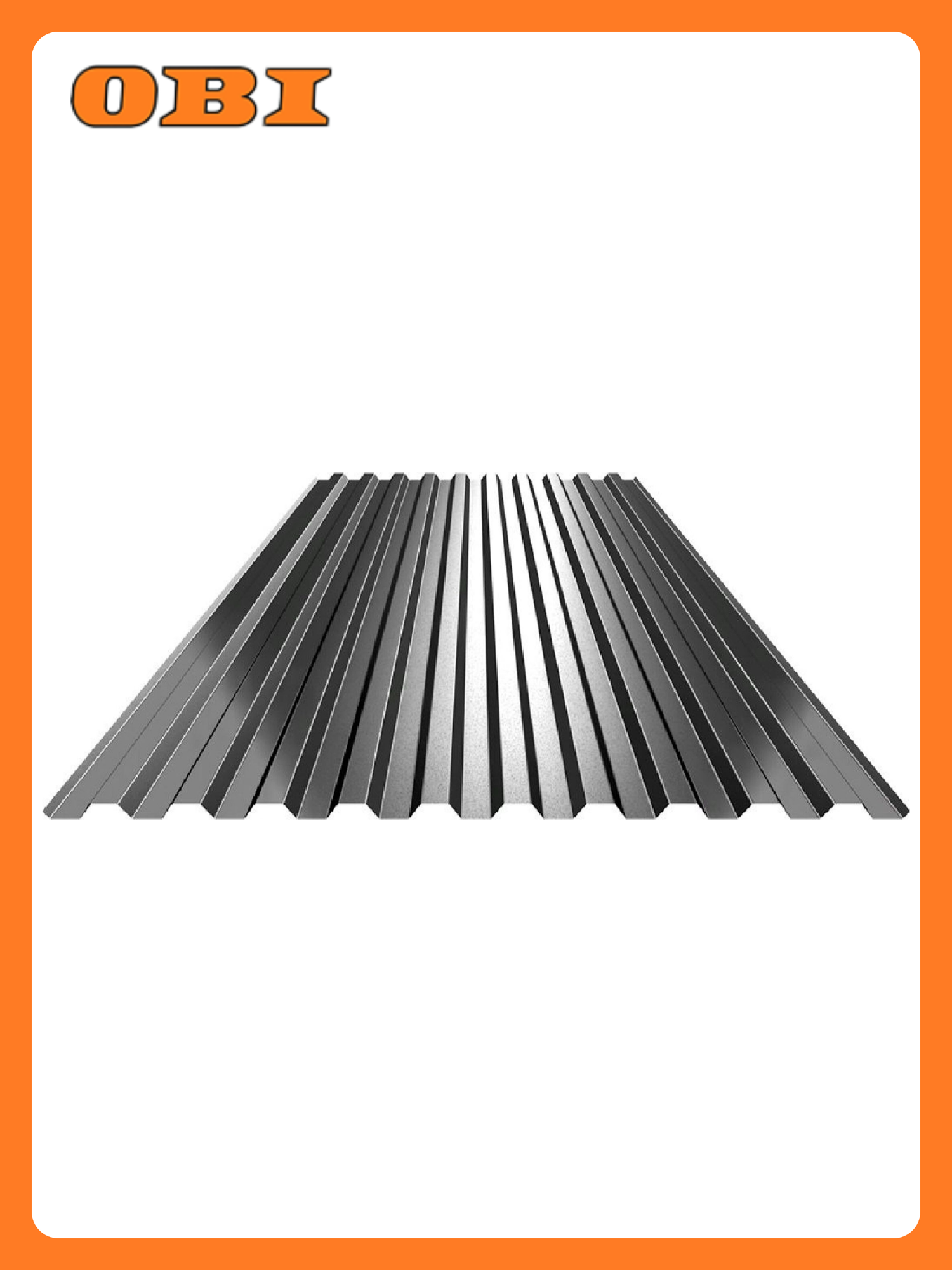 Профнастил С-21 оцинкованный 2000х1050 мм для строительных отделочных работ