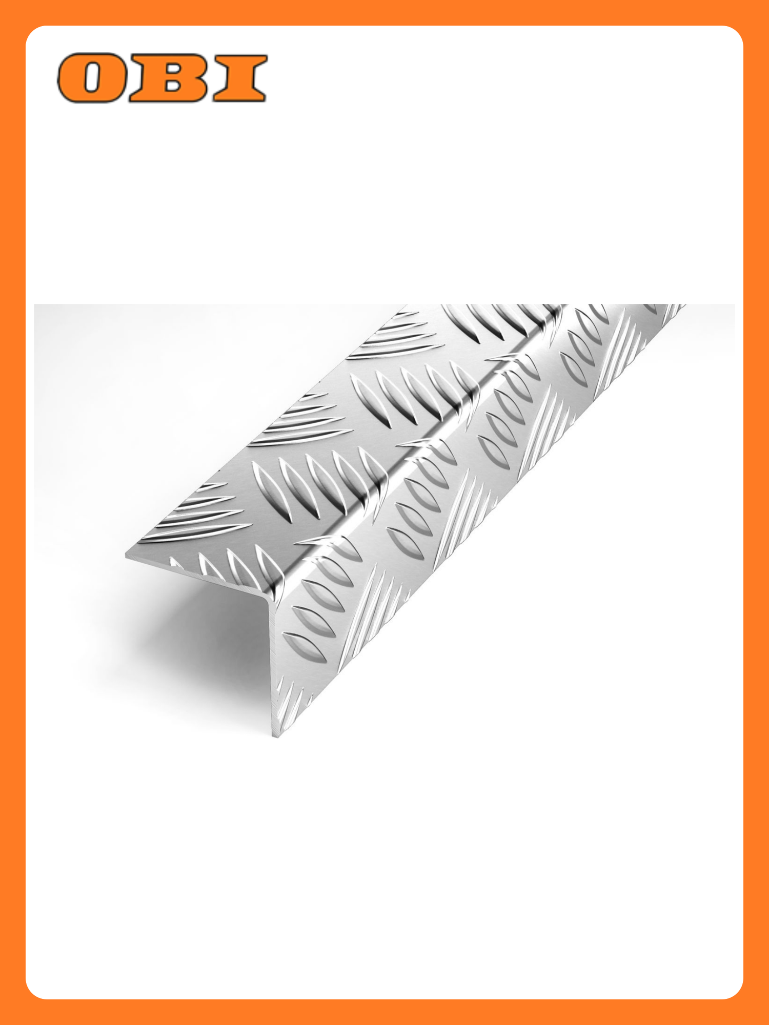 Уголок равносторонний Лука алюминиевый рифленый 1000x40x15мм