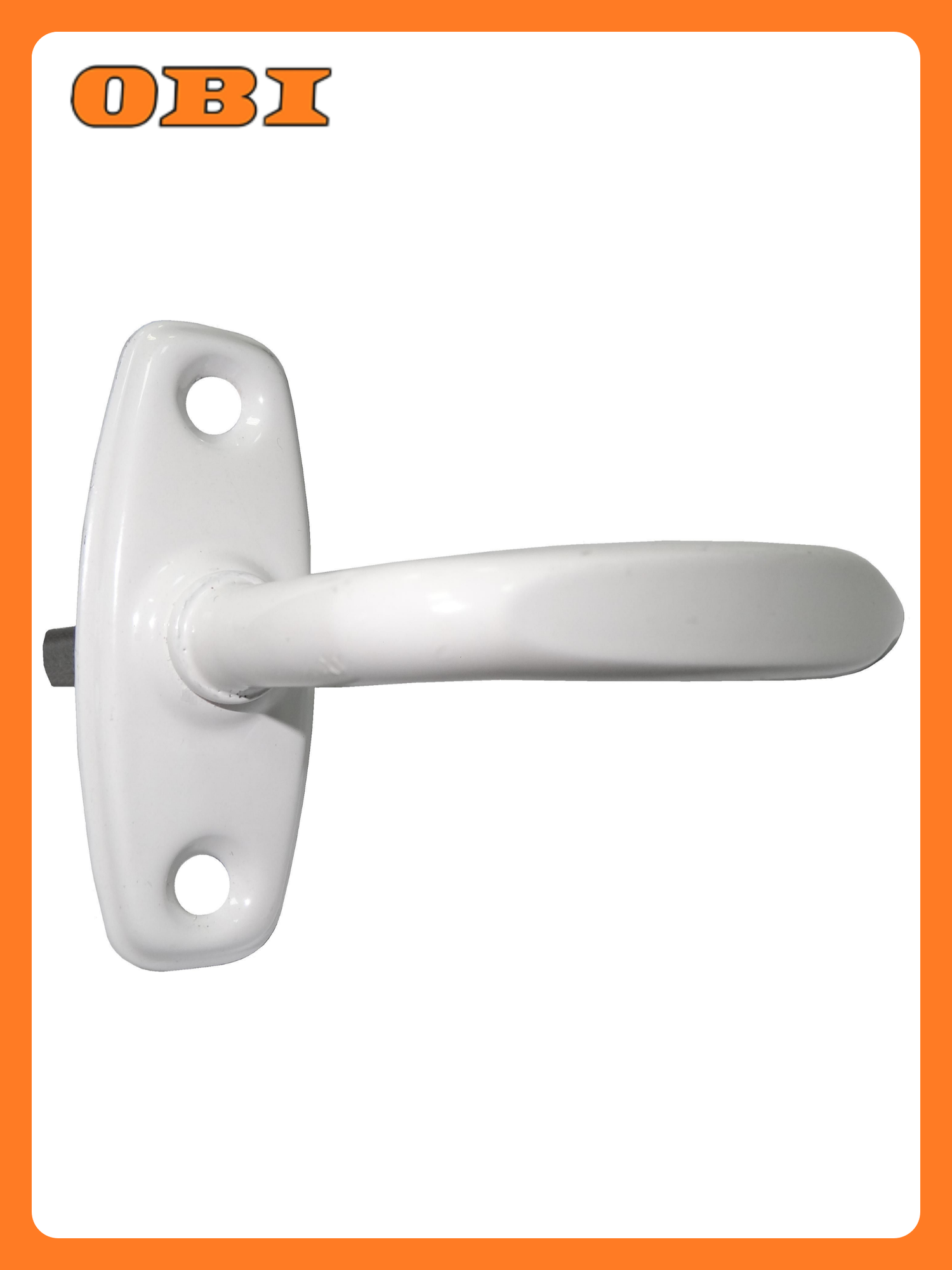 Оконная ручка Левша Р1 У1-2159. Б односторонняя белая 1 шт