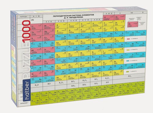 Изображение товара Пазл 1000 элементов "Ностальгия-Таблица Менделеева 68х48 см