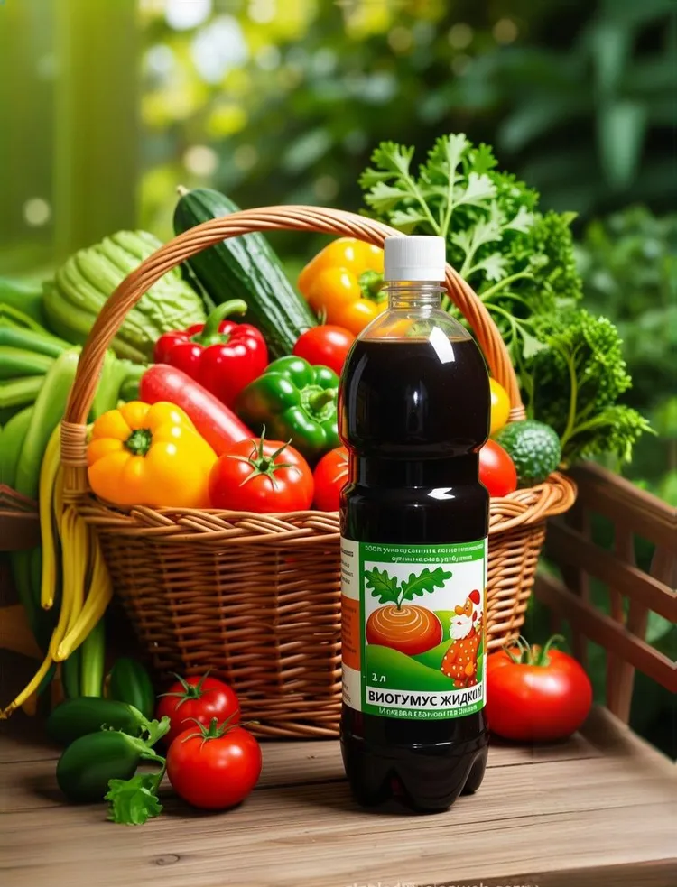 Жидкий биогумус 1л. Органическое удобрение (100%). Нейтральное .