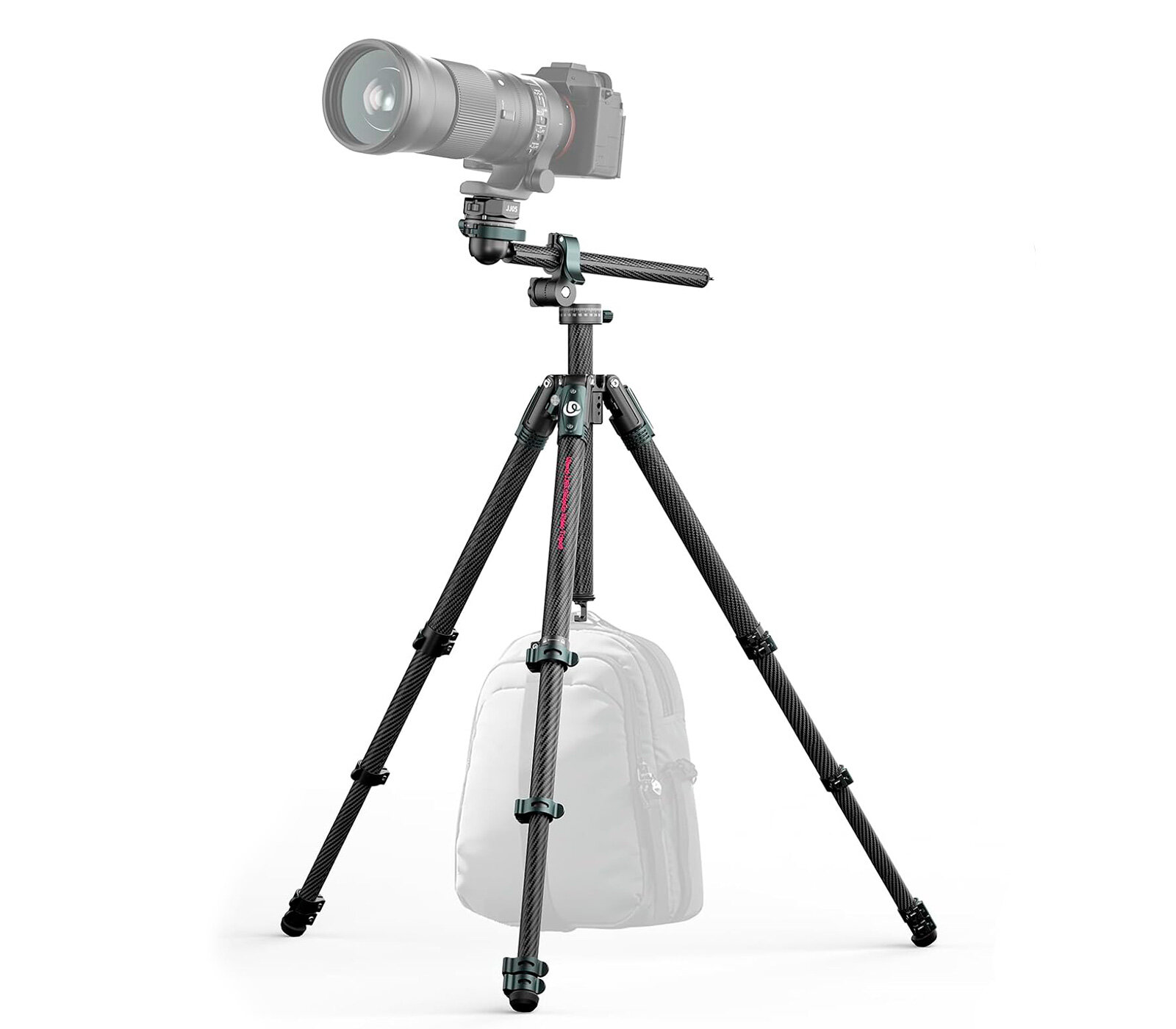 Штатив Ulanzi JJ05 Overhead Travel Tripod, карбон, шаровая голова, 1,5 кг