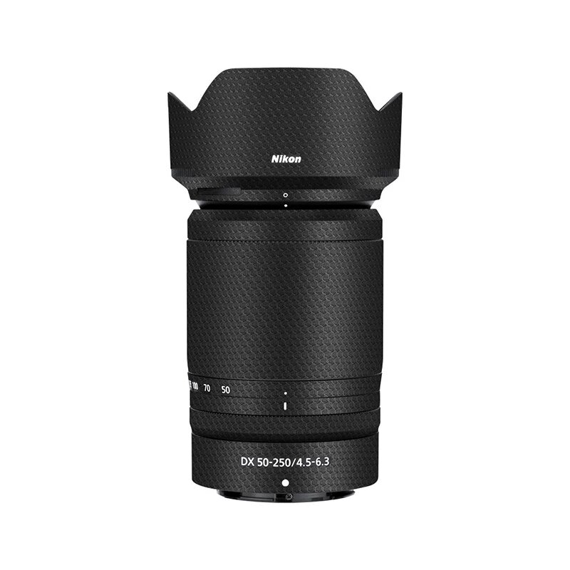 Защитная пленка для объектива Nikon 50-250mm f/4.5-6.3, 3M, устойчивая к царапинам, полное покрытие, узор Matrix Black