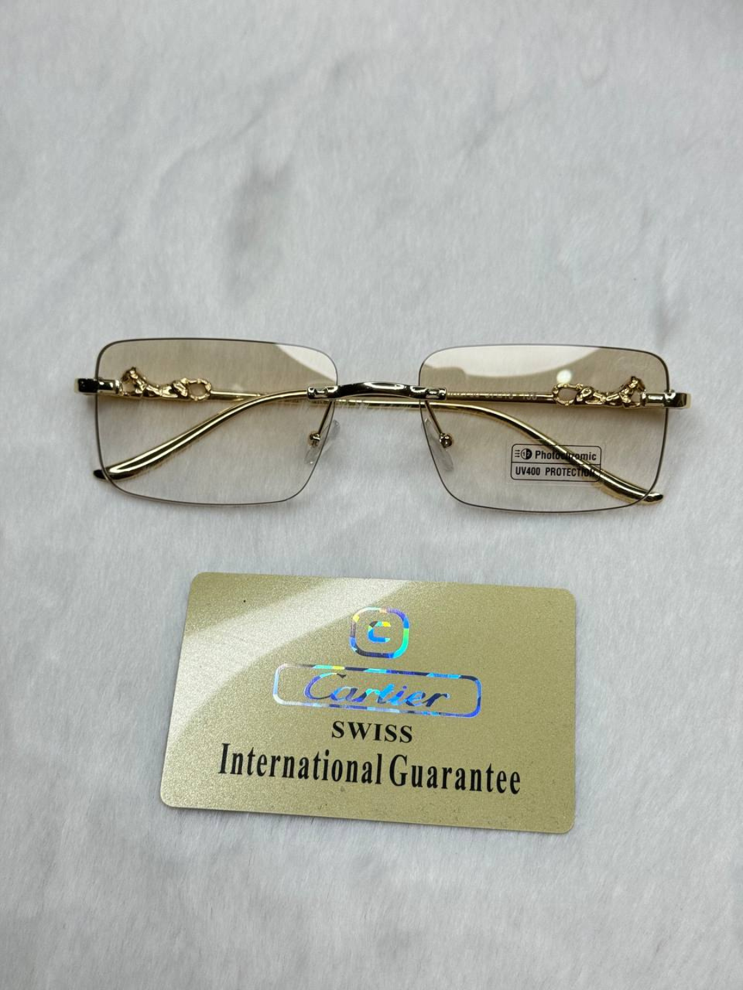 Солнцезащитные очки Cartier, коричневый — фото 1