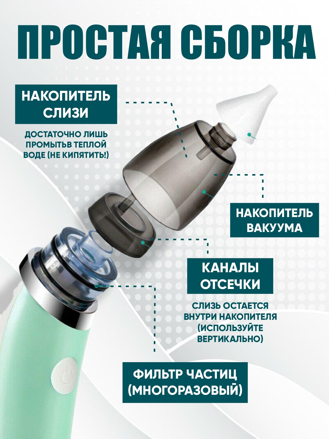 Детский электрический назальный аспиратор — фото 1