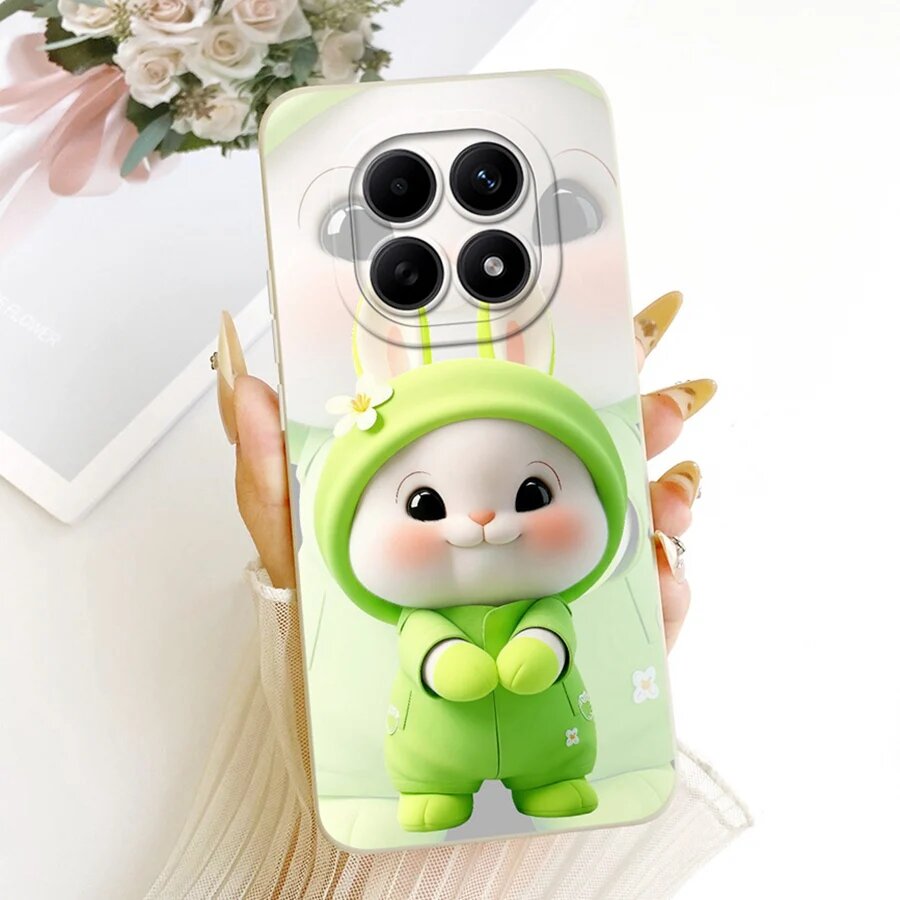 Чехол Xiaomi Redmi Note 15 Pro Plus, зеленый, силикон