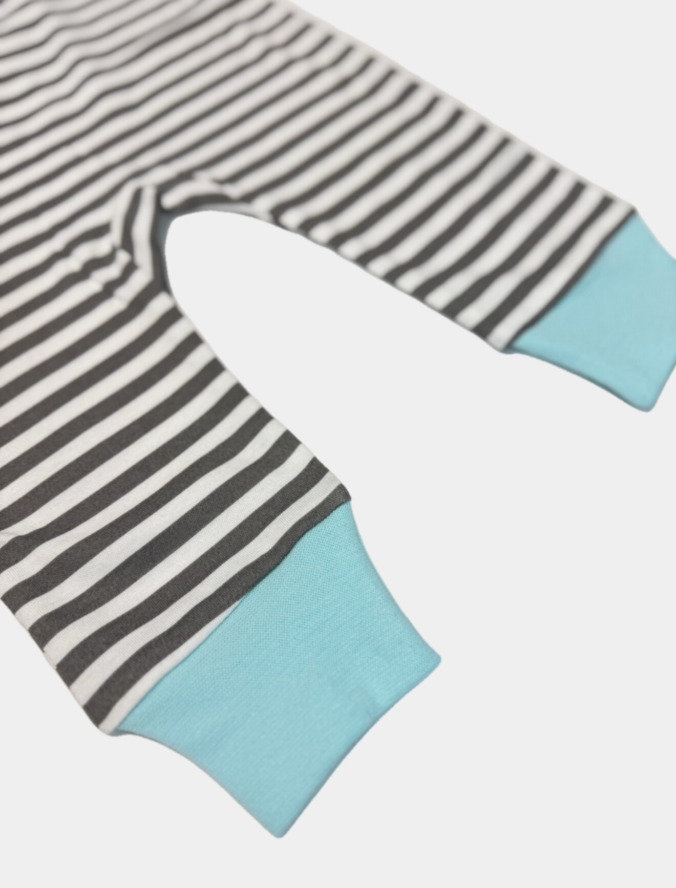 Комбинезон  68, открытая стопа, размер 6-9, голубой, — фото 1