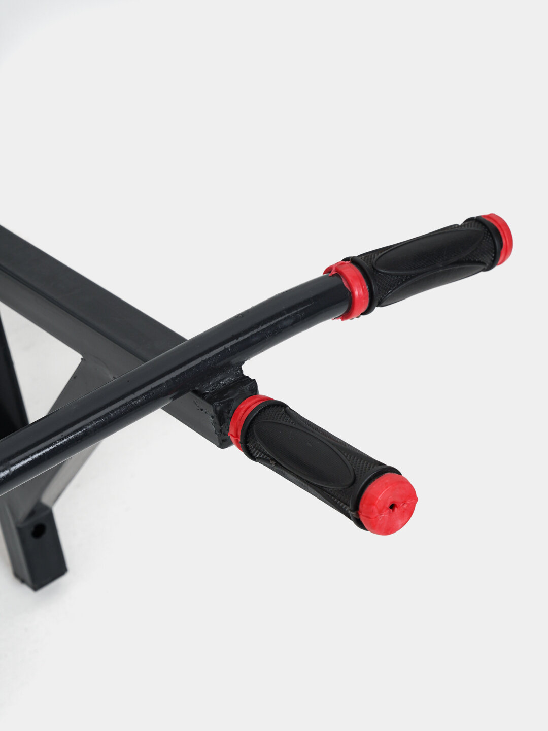 Горизонтальный турник 3в1, настенный, до 200кг, ширина 100 см, красный — фото 1