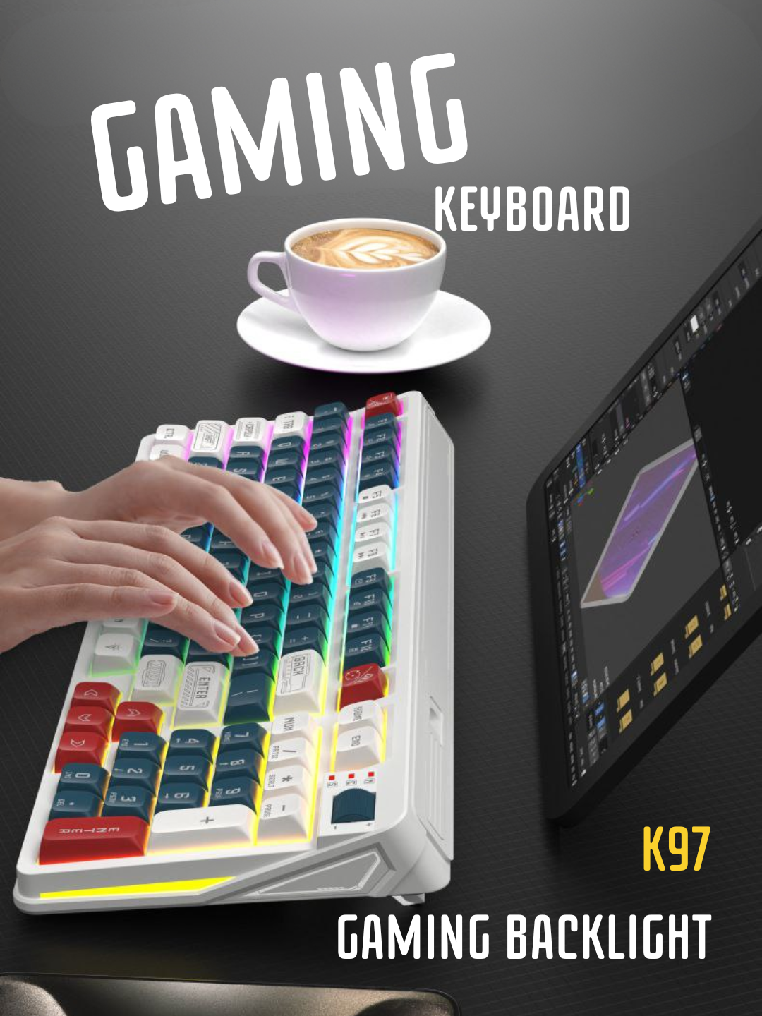Игровая клавиатура K97 с RGB-подсветкой (Gaming Backlight Keyboard)