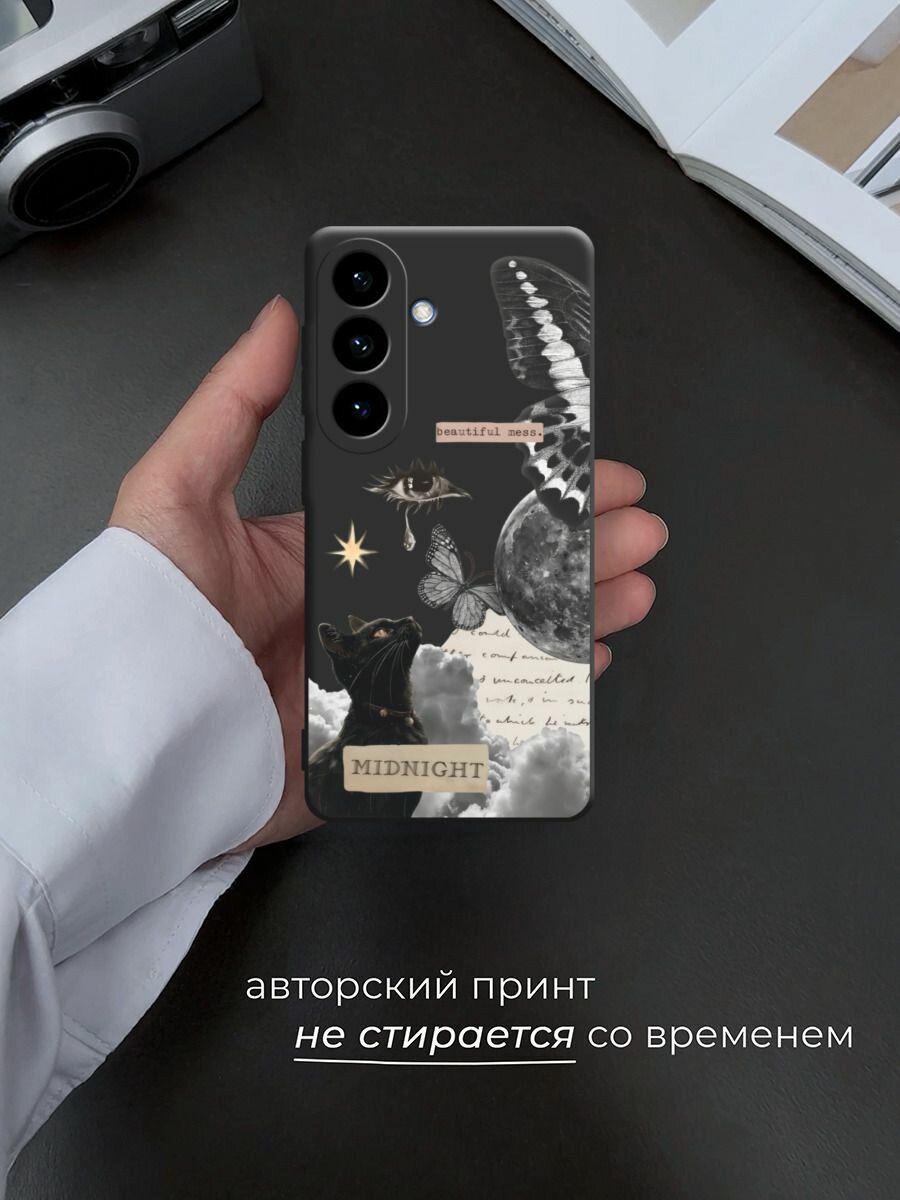 Чехол на Samsung S26 / Самсунг S26 c принтом Midnight collage — фото 1