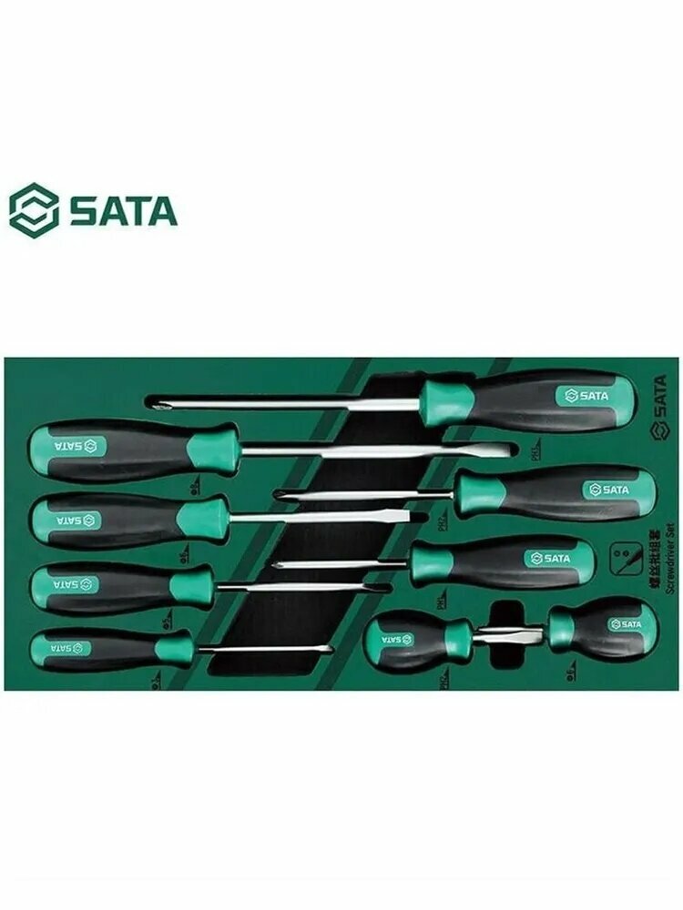 SATA 09913A Набор отвёрток, 9 предметов