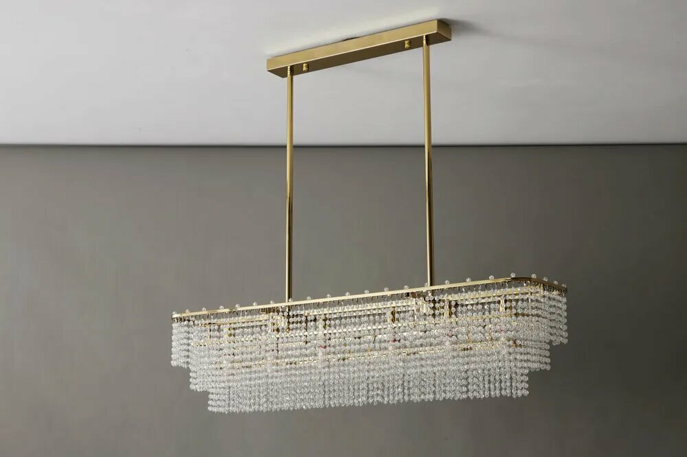 Люстра Mak-interior Celestia L1000, E14, 6 лампочек, современная, золотая