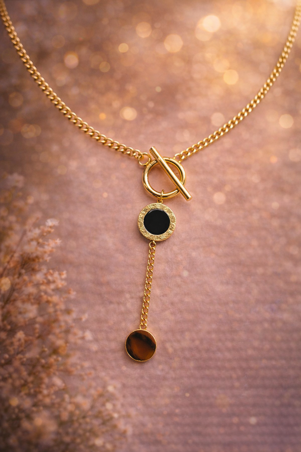 Цепь, 1 шт., длина 40 см, золотистый — фото 1