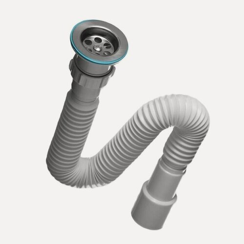 Изображение товара Сифон для мойки Инкопласт GS3080 белый, надежное комплектующее для сантехники, производство Россия