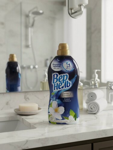 Изображение товара Кондиционер для белья Вернель, 1.74 л, Ароматерапия Жасмин и Мелисса, концентрат