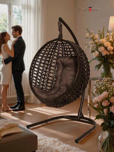 Изображение товара Кресло кокон подвесное на стойке CRYSTA