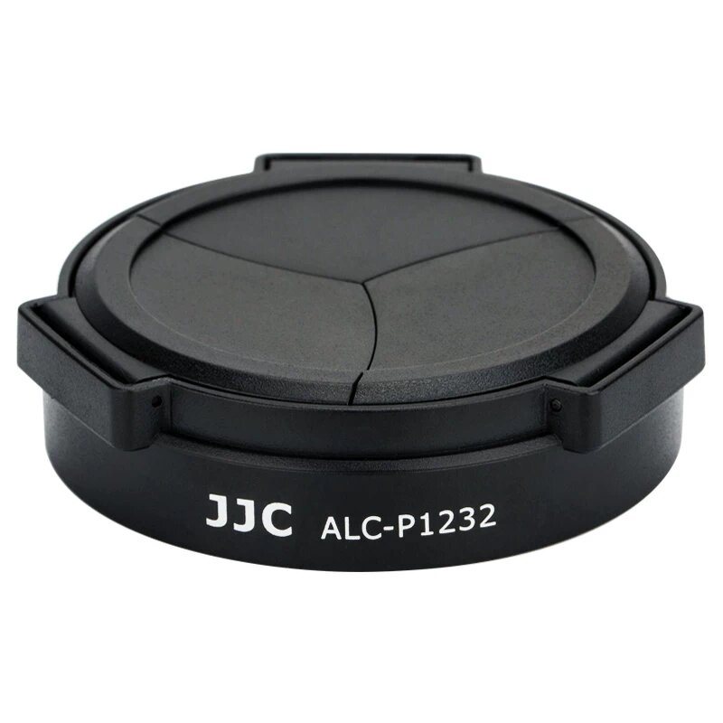 JJC Автоматическая крышка объектива для камер Panasonic Lumix GF9 GX85 GF8 GF10 G100 G110 совместимая с 12-32 мм черная