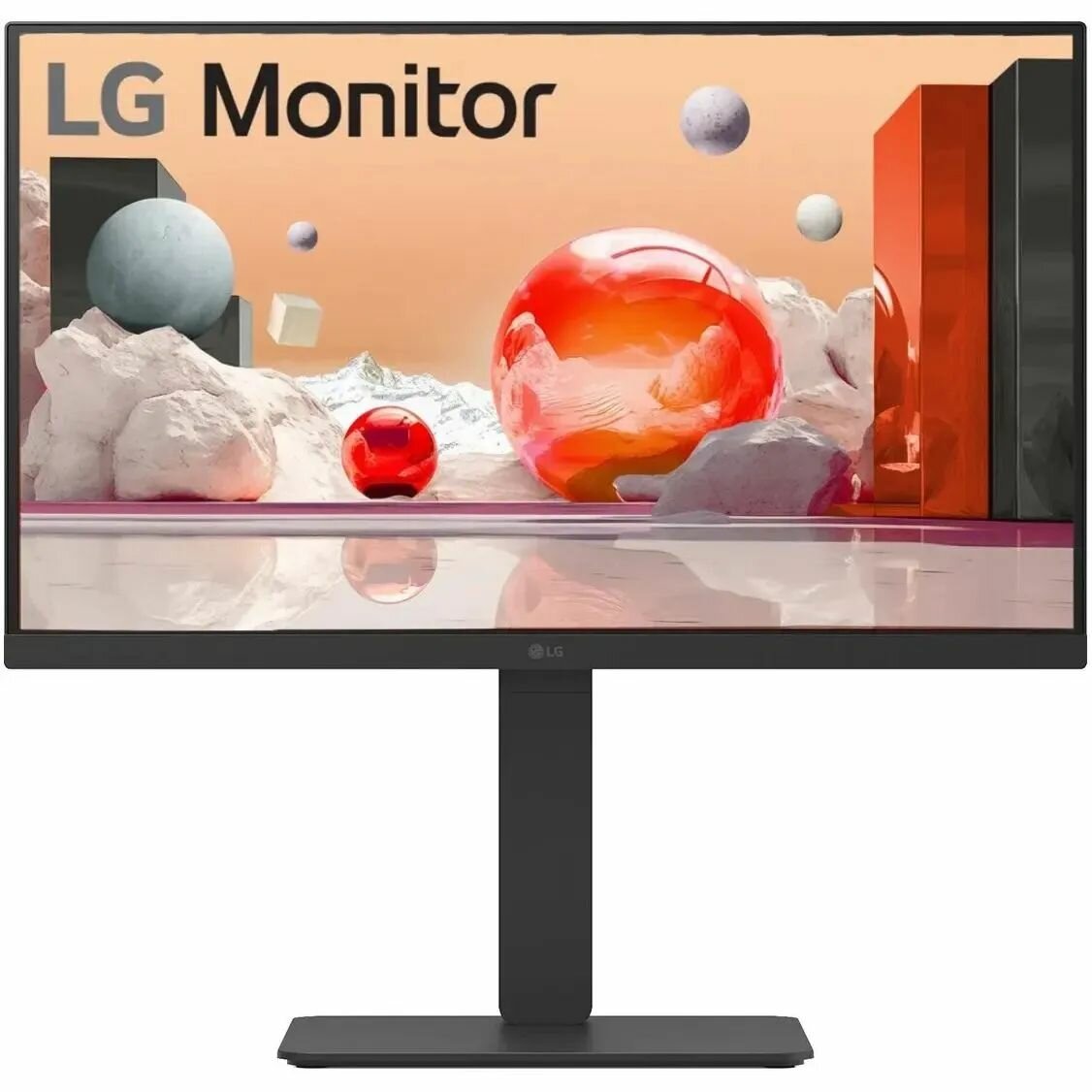 LG 23.8" Монитор монитор 23.8" LG 24BA650-B Black с поворотом экрана (IPS, 1920x1080, 5 ms, 178/178, 250 cd/m, 1300:1, HDMI, DP, MM), IPS, 1920x1080, 100 Гц, черный